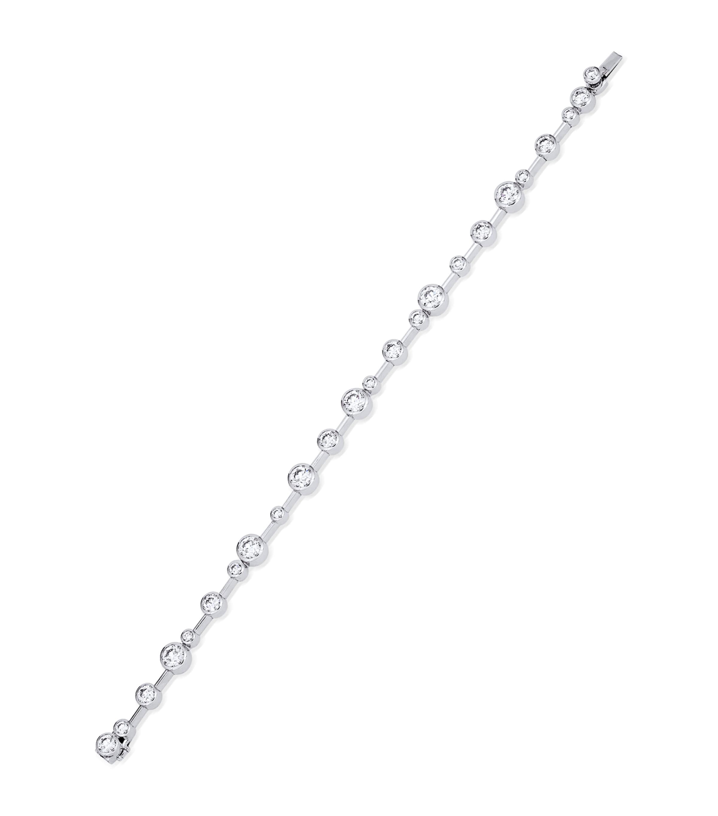 Boodles Platinum and Diamond Raindance Bracelet Platinum