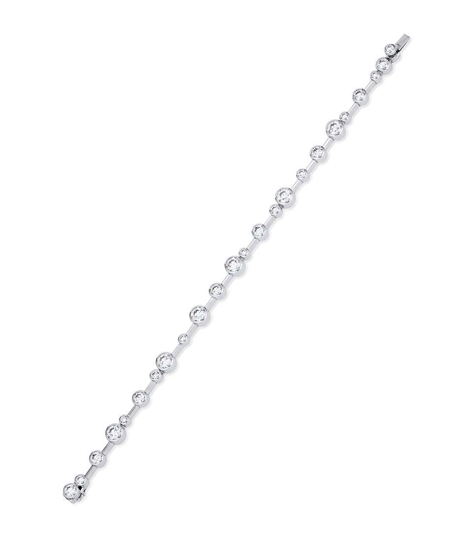 Boodles Platinum and Diamond Raindance Bracelet Platinum