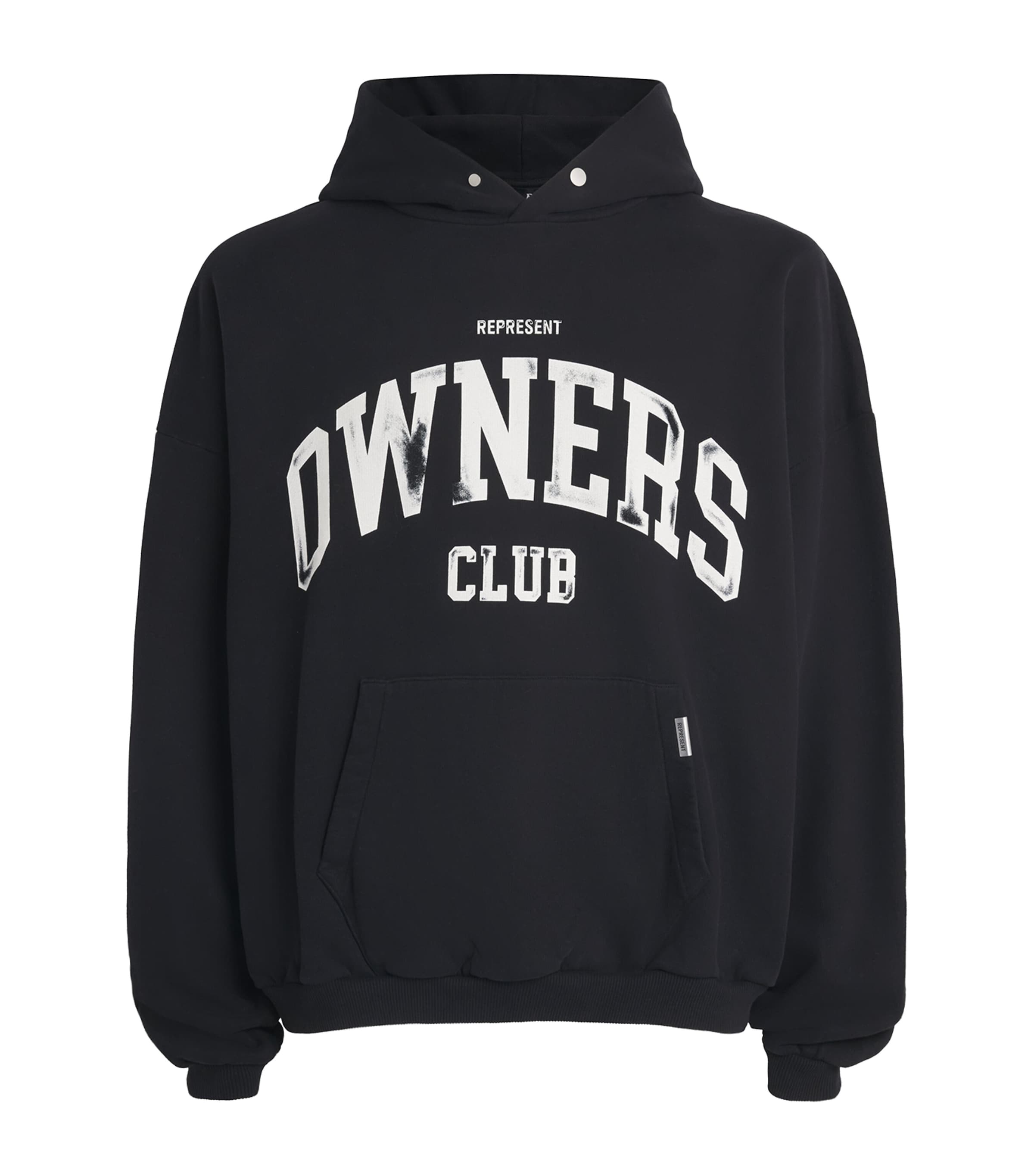 Represent Mens Owners Club Hoodie Jet Black
