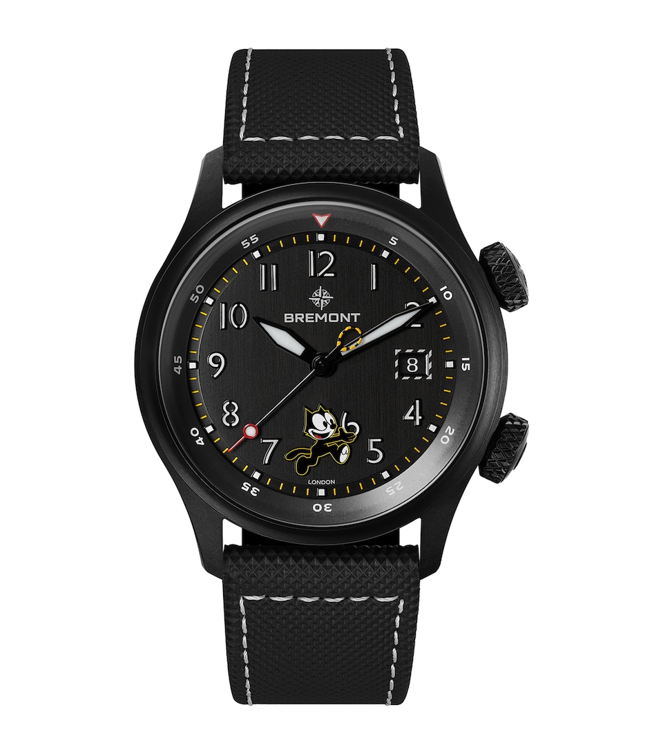 x Felix The Cat Titanium Altitude MB Meteor Pilot's Watch 42mm