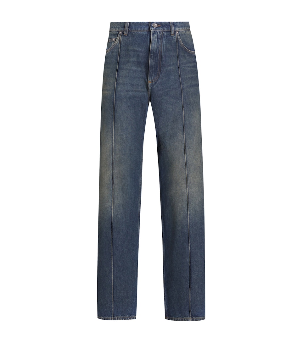 Dolce&Gabbana Mens Mid-Wash Slim Jeans Combined Colour