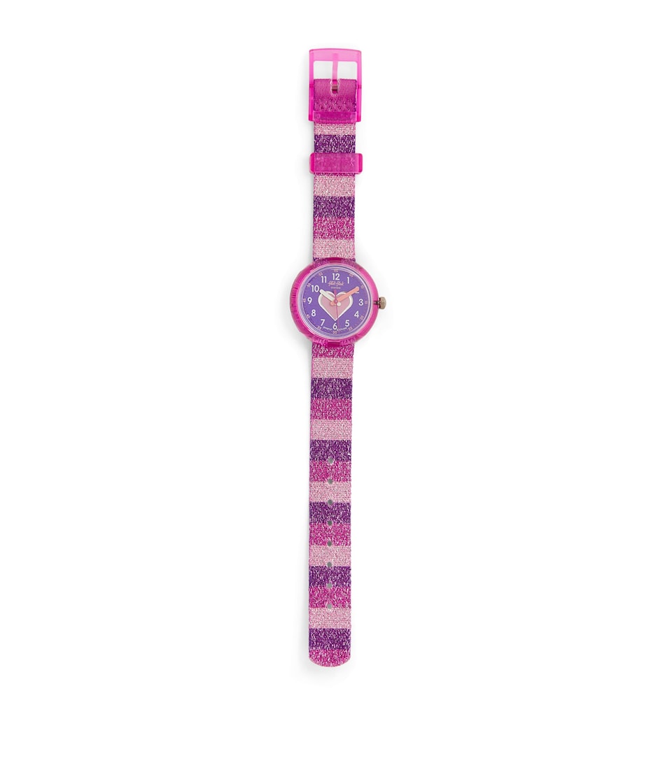 Flik Flak Stripy Glitter Watch