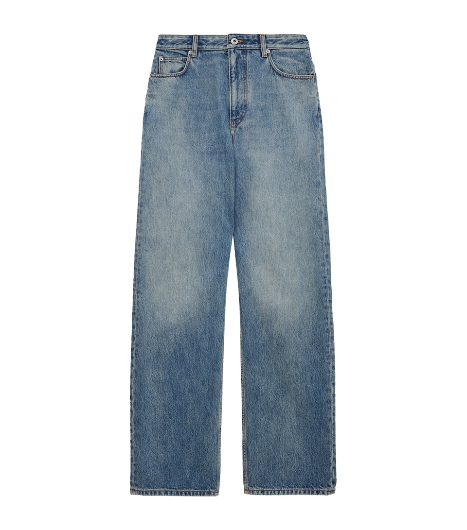 Anagram Wide-Leg Jeans