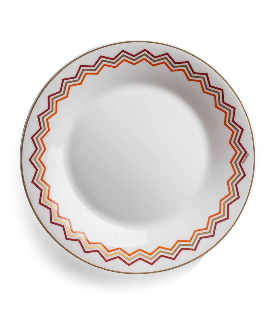 Porcelain Zigzag Soup Plate (22cm)