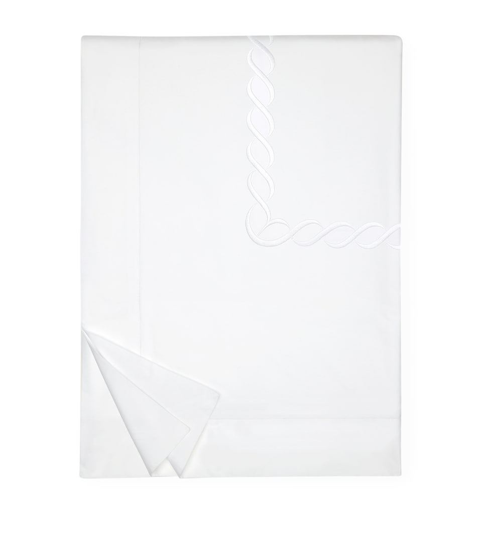 Pratesi Treccia Super King Duvet Cover (260cm x 220cm) White/white