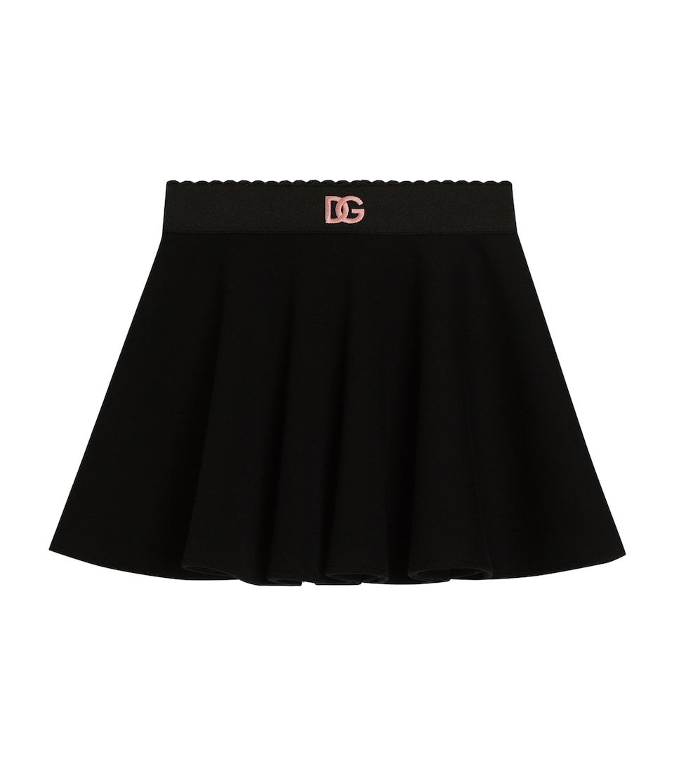 Dolce&Gabbana Kids Cotton Skirt (8-12+ Years) Black