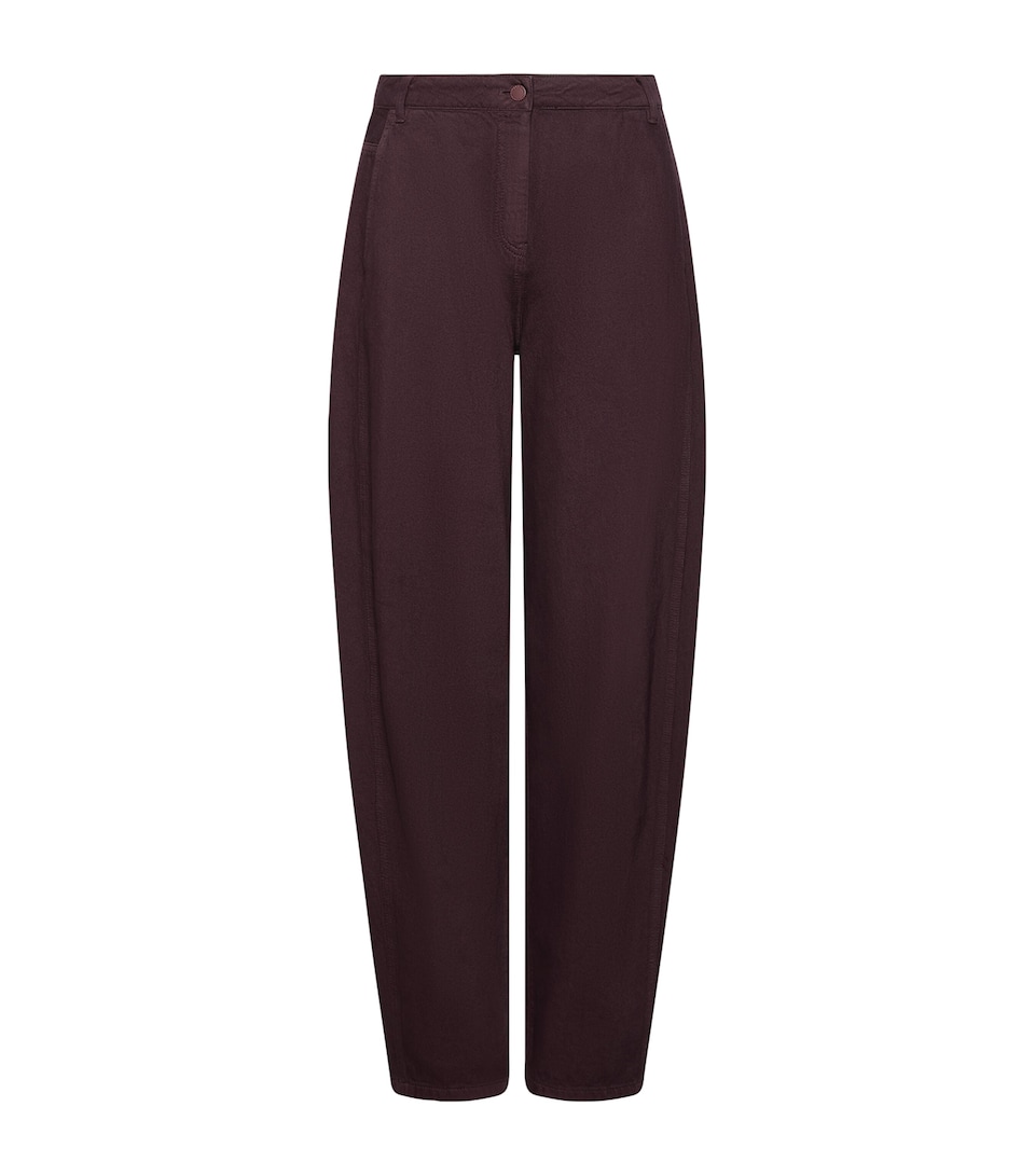 Marella Womens Barrel Jeans Blackberry