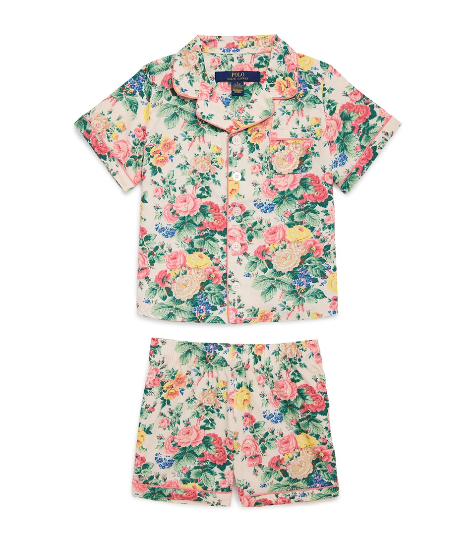 Ralph Lauren Kids Cotton Shirts and Shorts Set (4-7 Years) Multi
