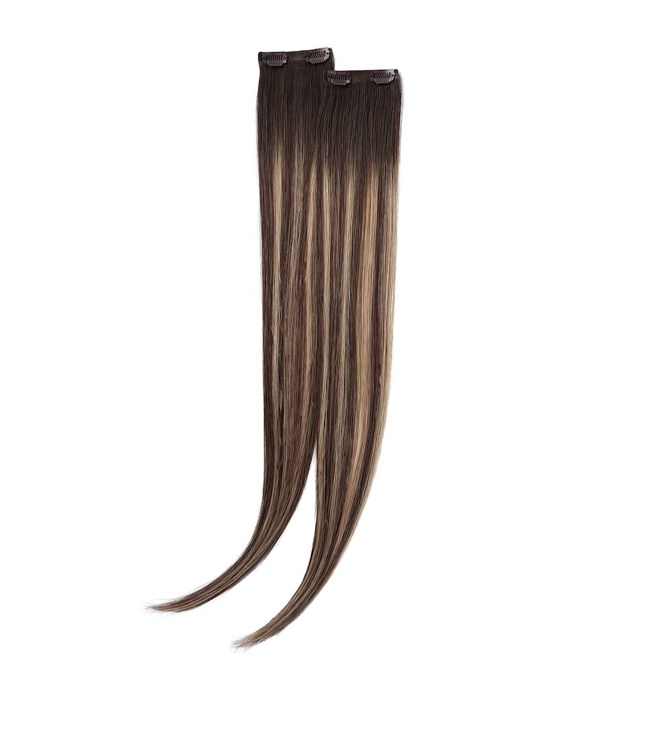 Beauty Works Beauty Works x Huda BARELY THERE Mix & Match Minis Clip-In Hair Extensions (18") Brond'mbre