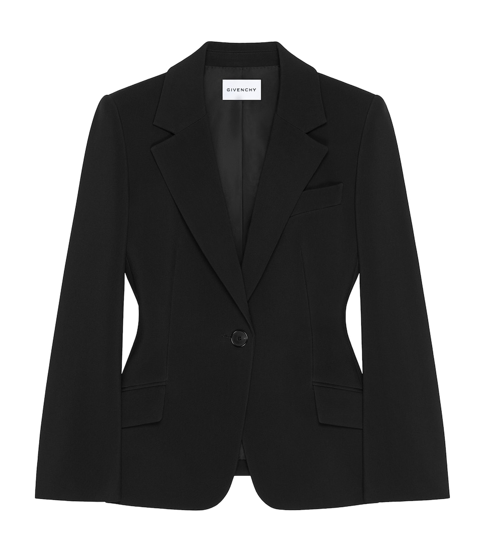 Givenchy Womens Wool Tuxedo Jacket Black