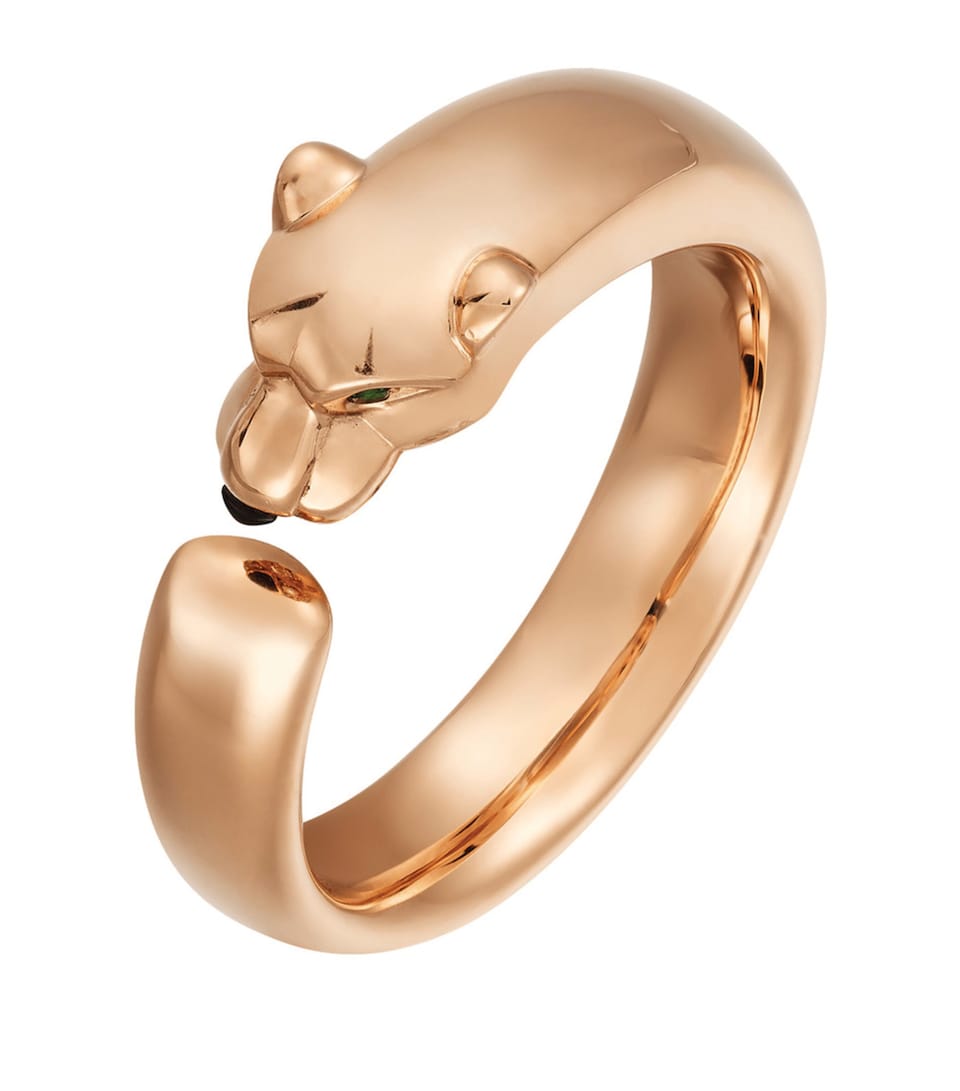 Rose Gold, Tsavorite Garnet and Onyx Panthère de Cartier Ring