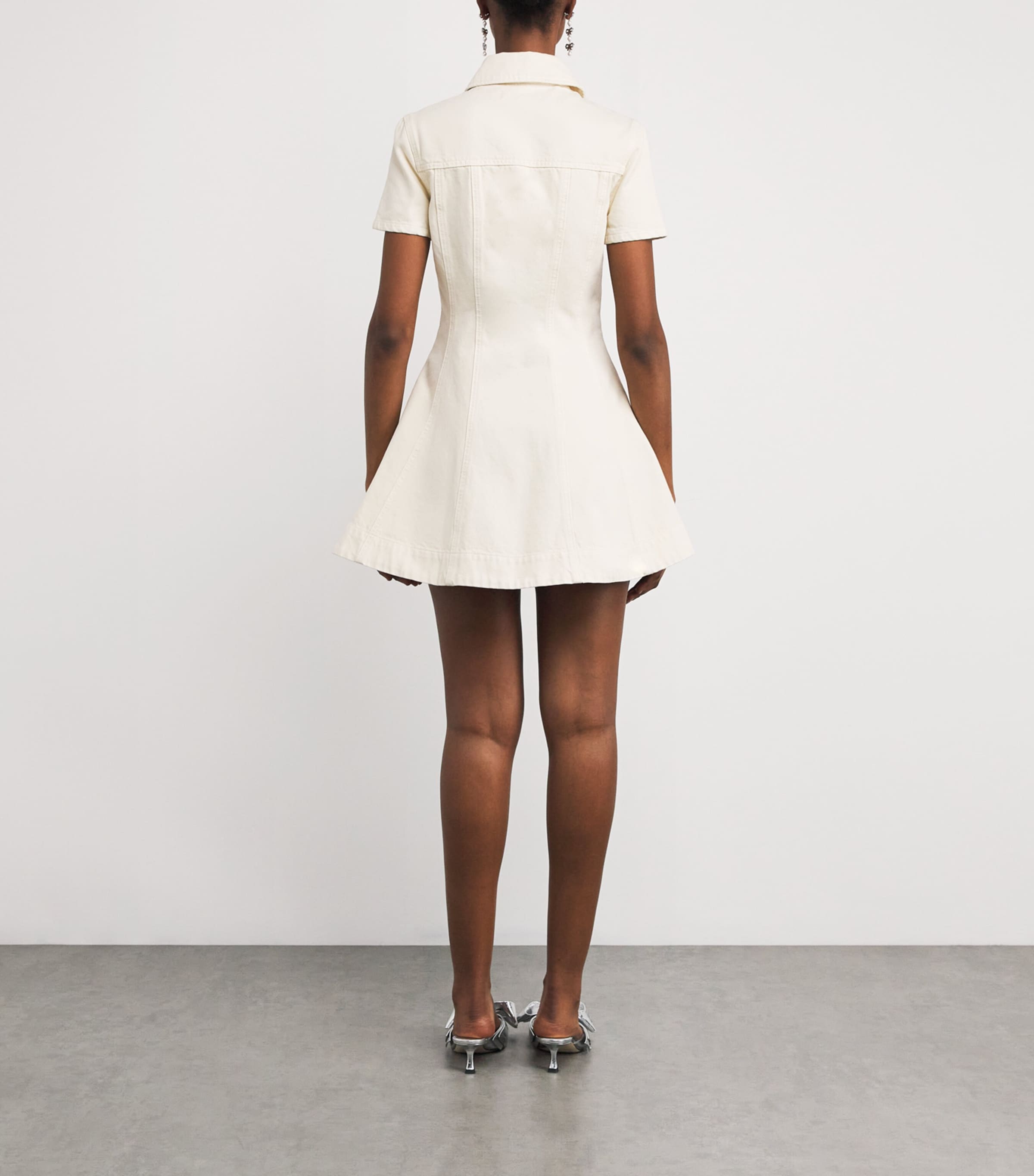 国内配送【SELF PORTRAIT】クリーム ツイル ミディドレス New Arrivals, Dresses – self-portrait-US