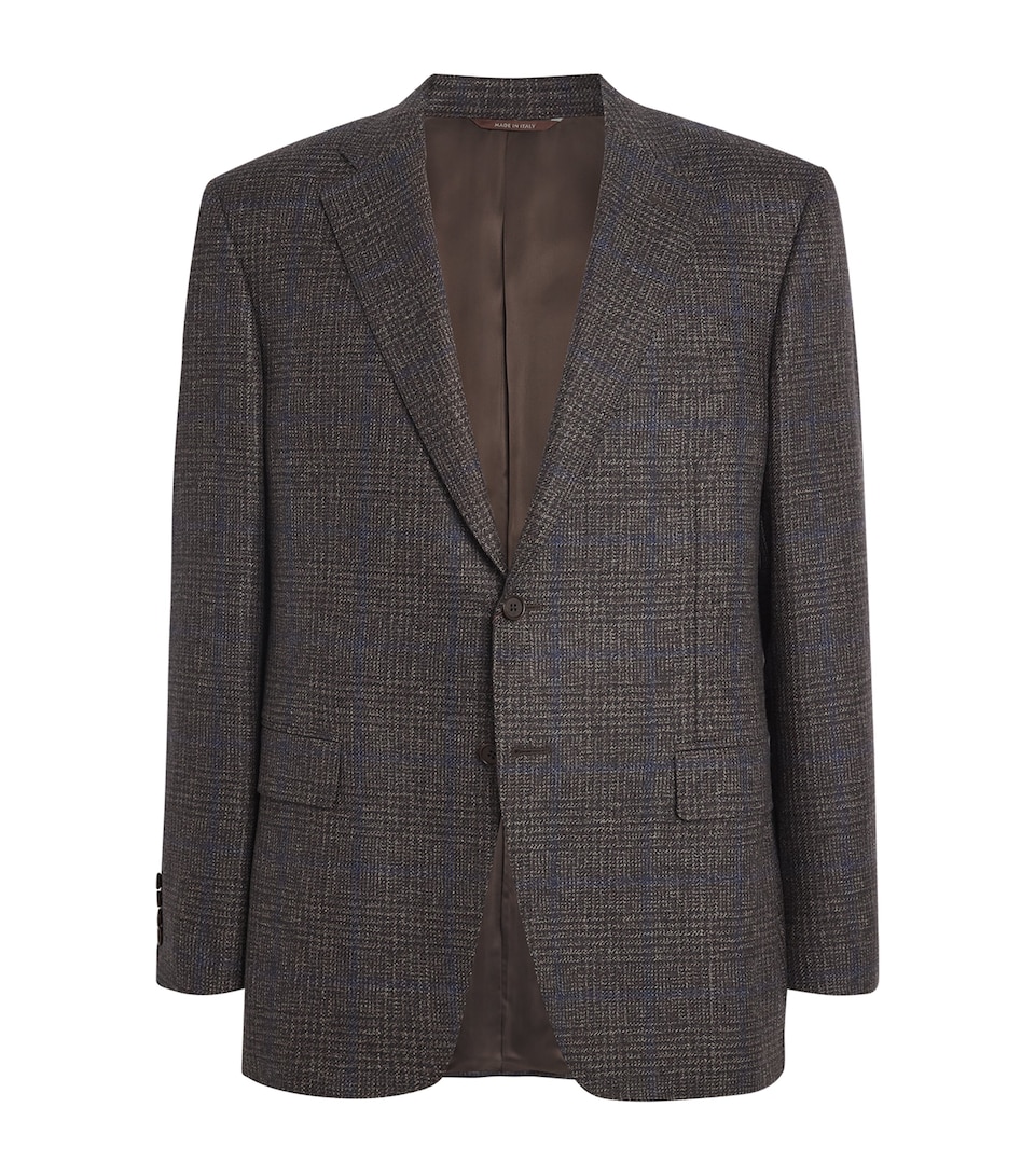 Wool Check Jacquard Blazer
