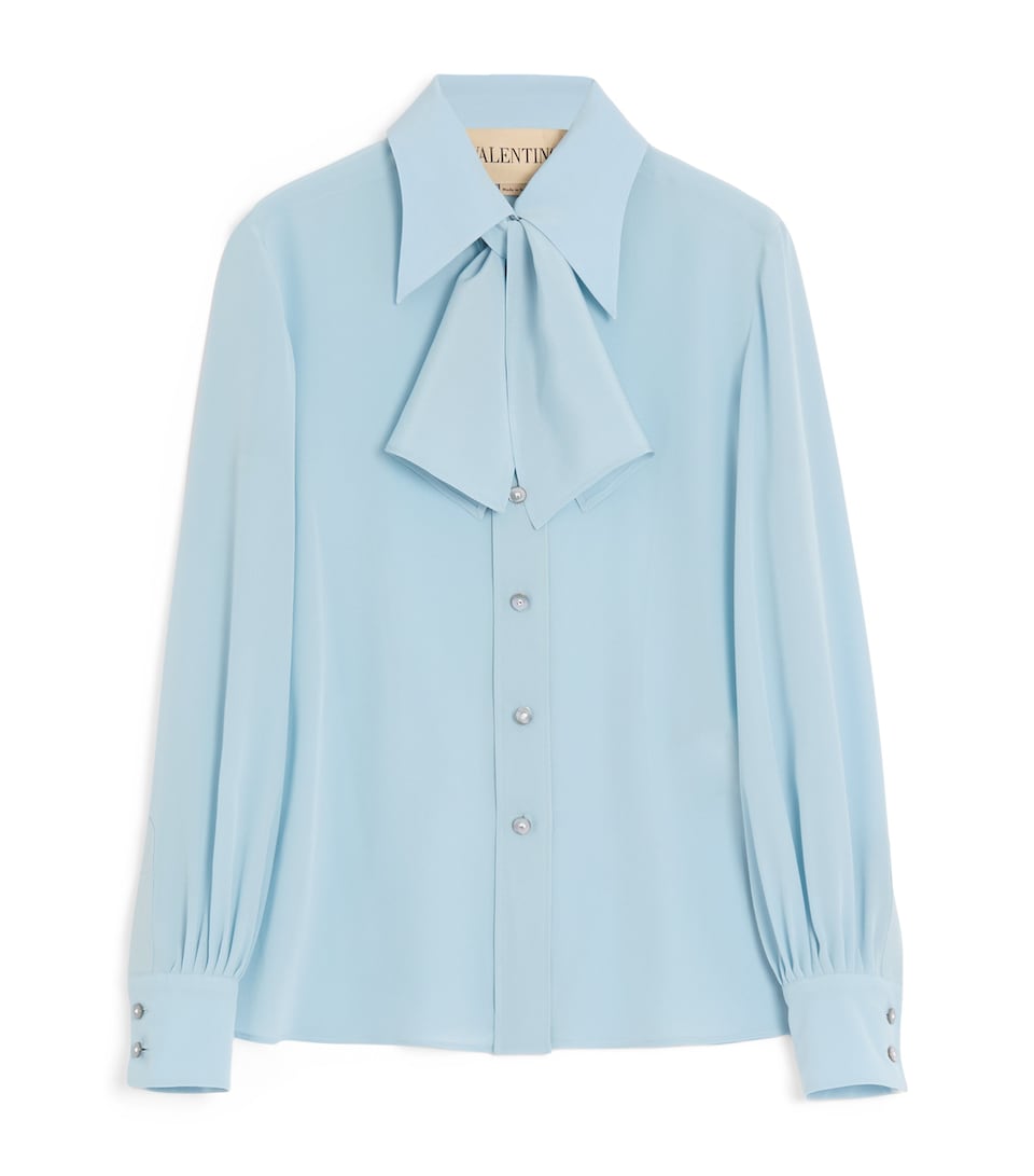 Silk Pussybow Blouse