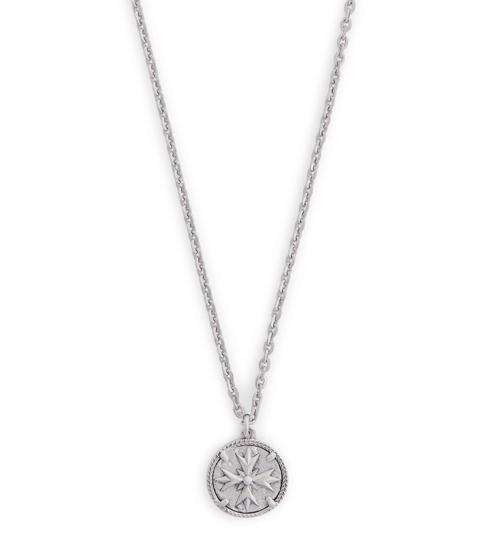 Sterling Silver Coin Pendant Necklace