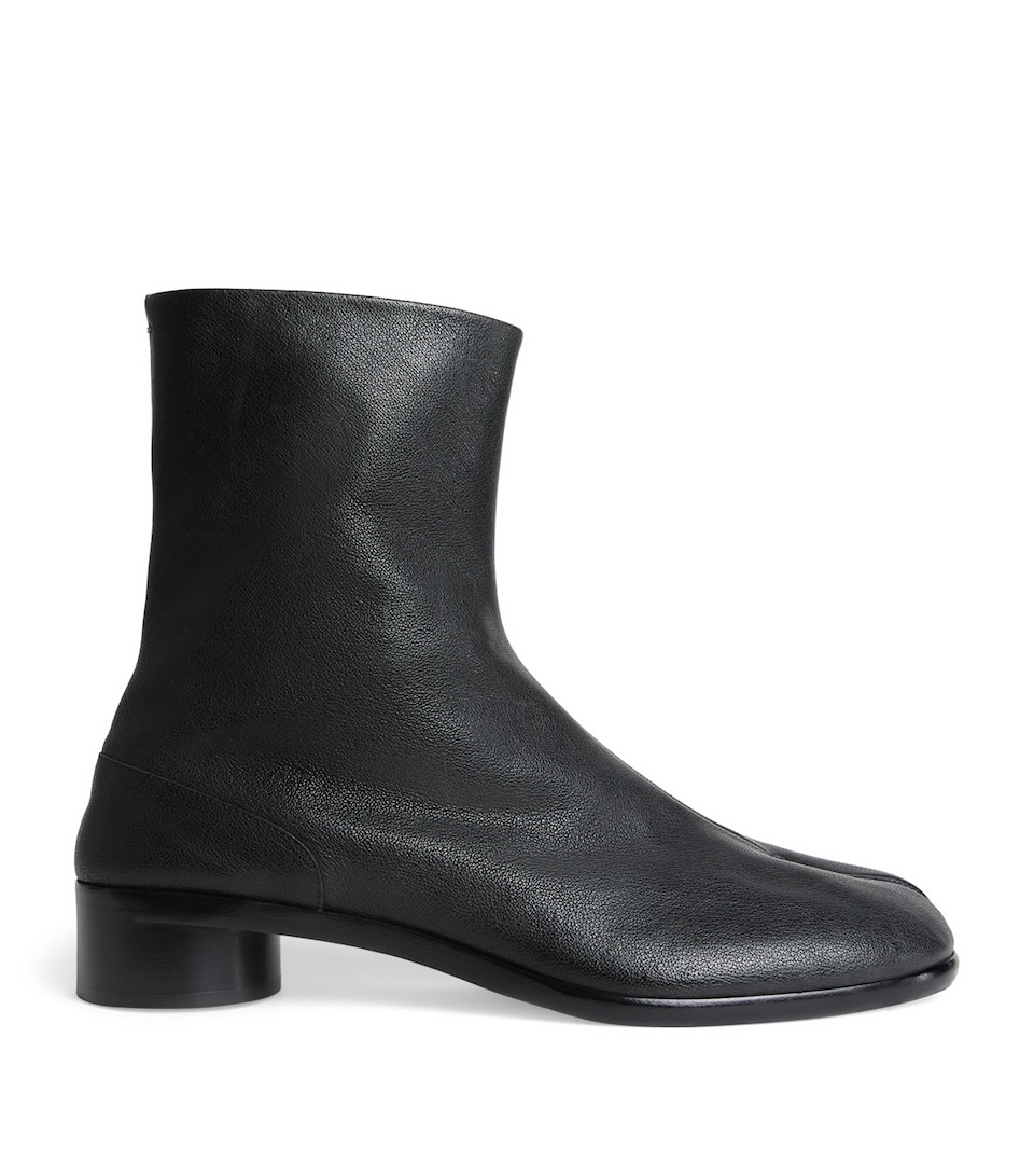 Leather Tabi Ankle Boots 30