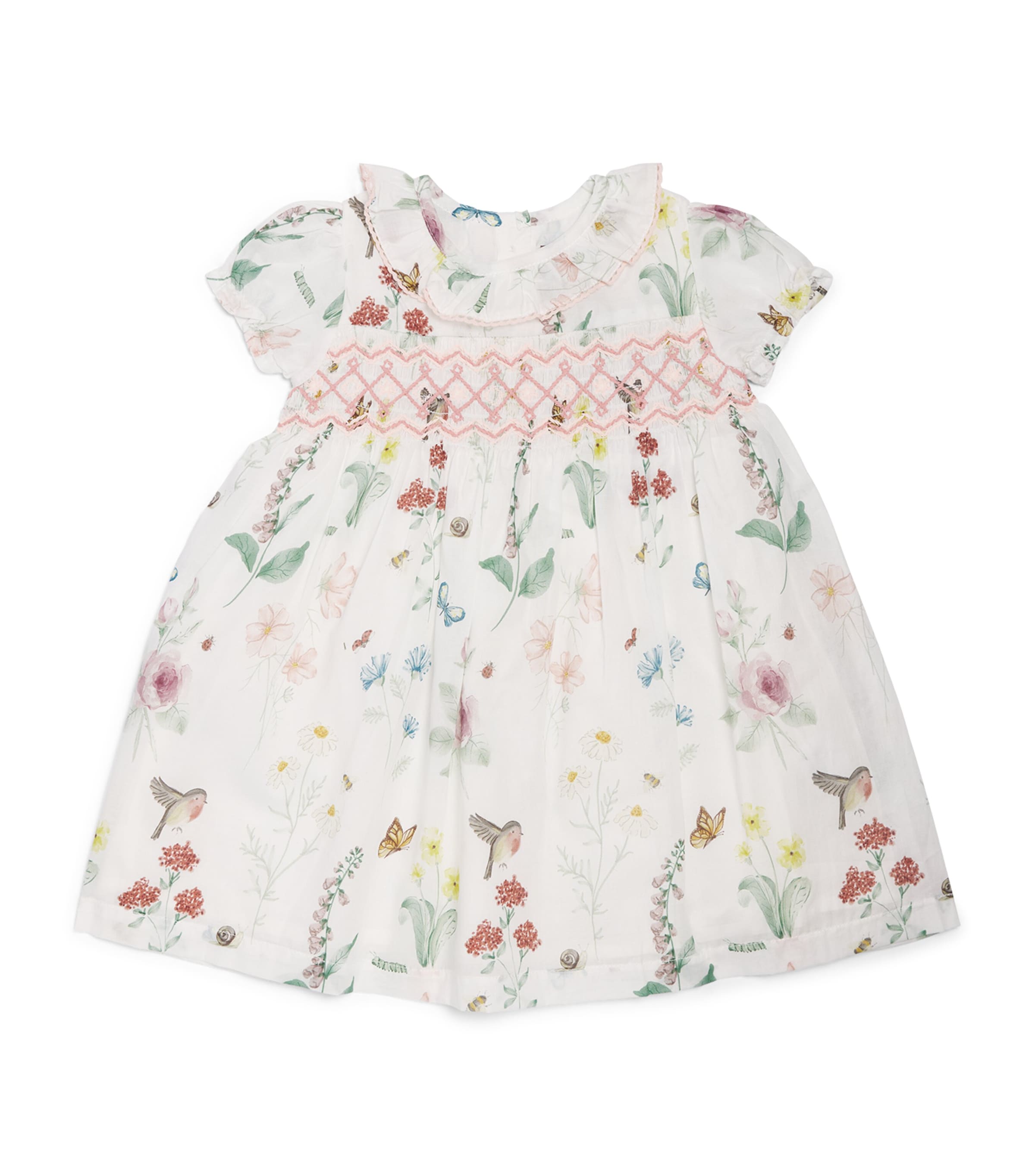 Eleanor Charles Cotton Smocked English Garden Dress (6 Months-4 Years) Eg