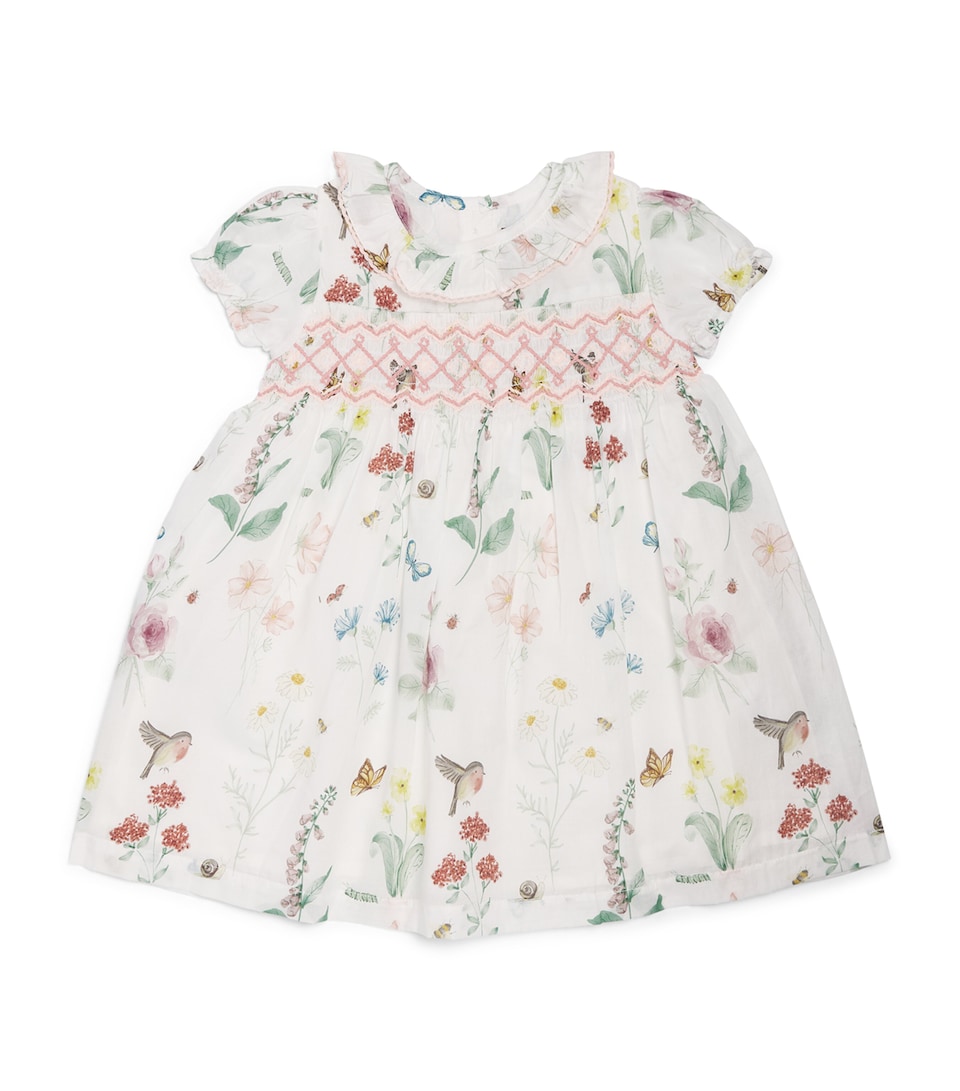 Eleanor Charles Cotton Smocked English Garden Dress (6 Months-4 Years) Eg