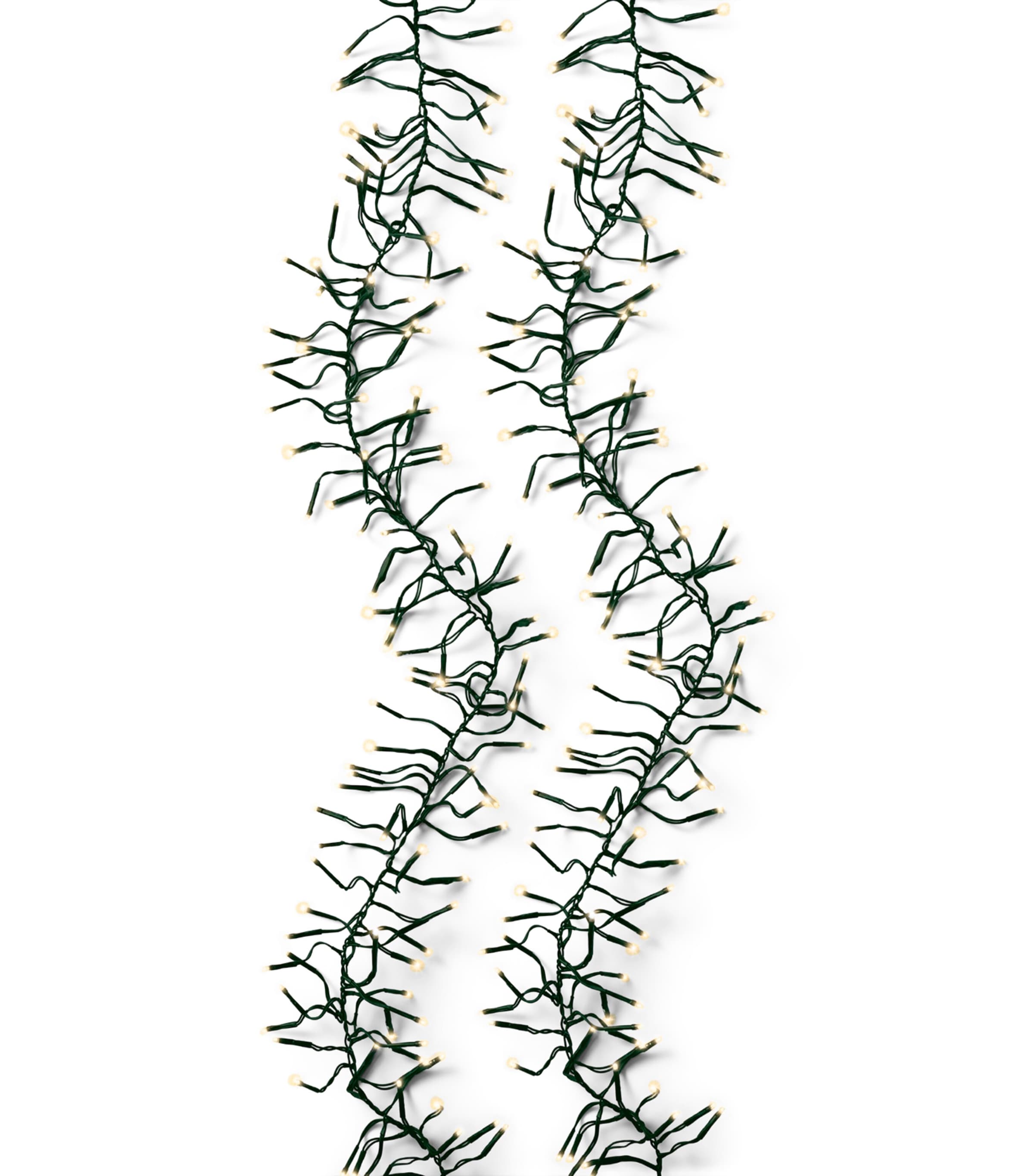 Harrods Soft Cluster Lights Green/soft Gold