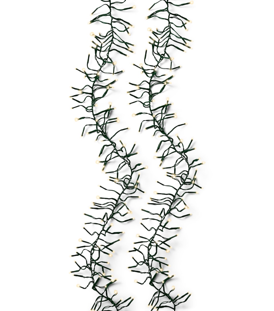 Harrods Soft Cluster Lights Green/soft Gold