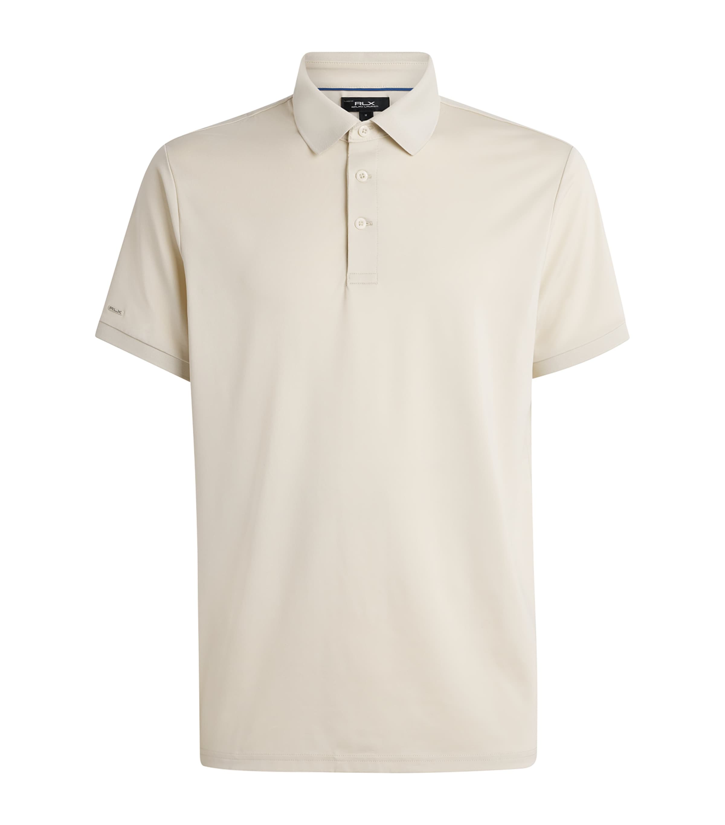 RLX Ralph Lauren Mens Airflow Polo Shirt Basic Sand