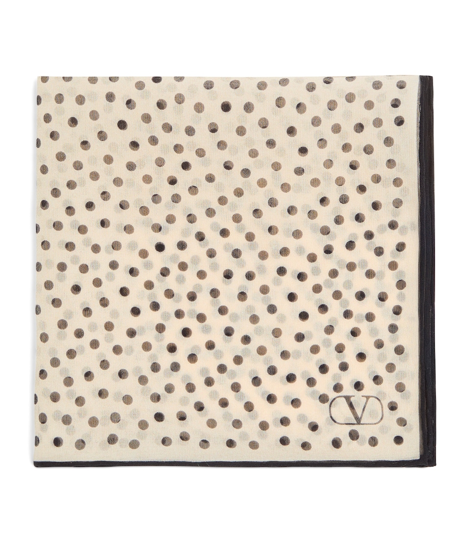 Silk Polka-Dot Pocket Square