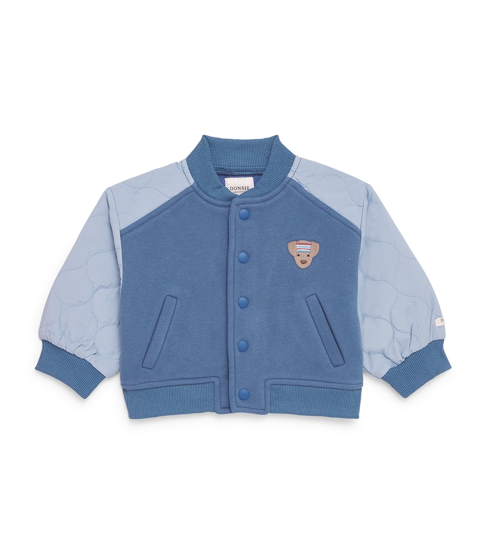 Donsje Cotton-Blend Noal Bomber Jacket (6 Months-4 Years) Royal Blue