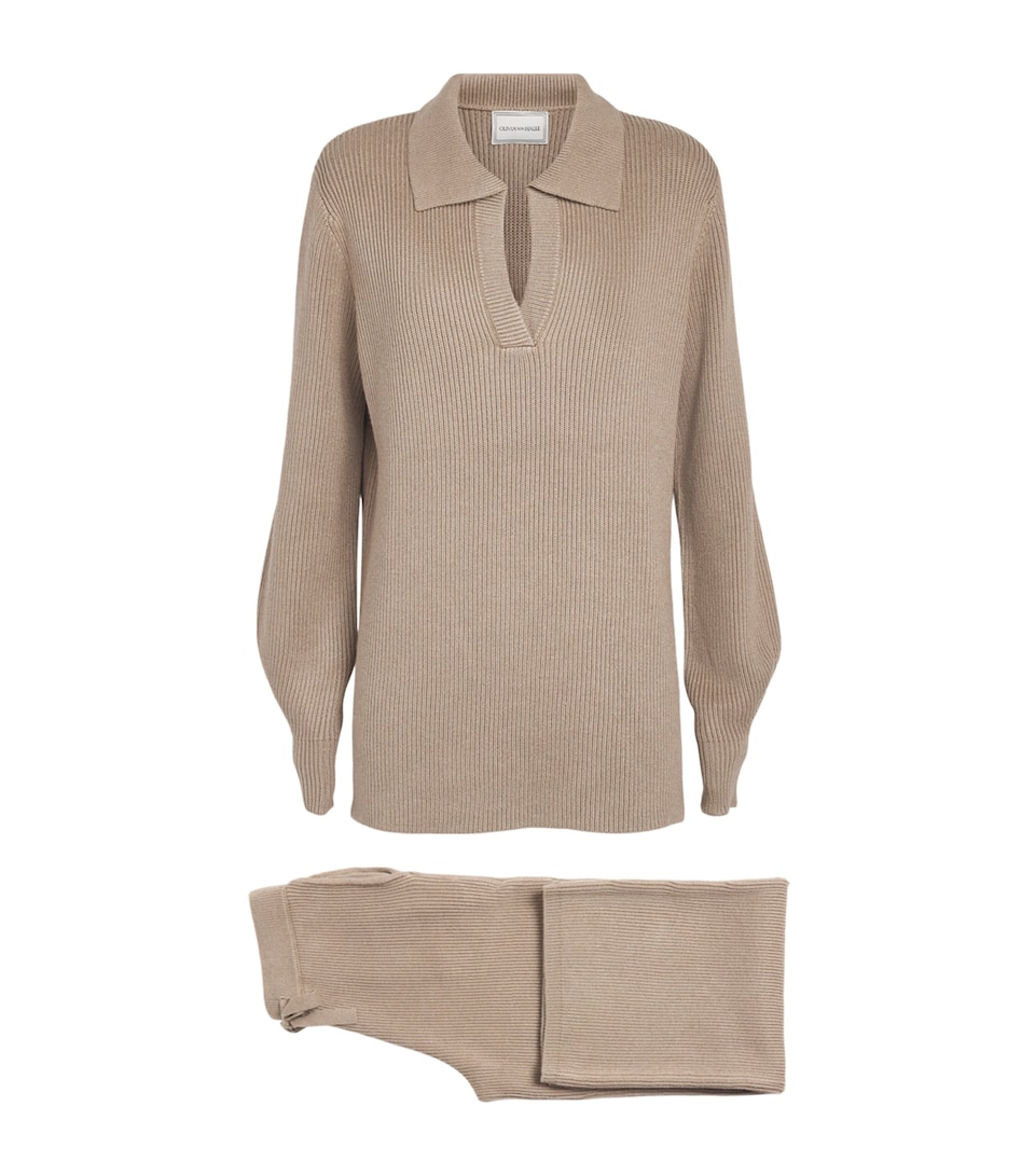 Olivia von Halle Womens Silk-Cashmere-Blend Hutton Pyjama Set Dallas