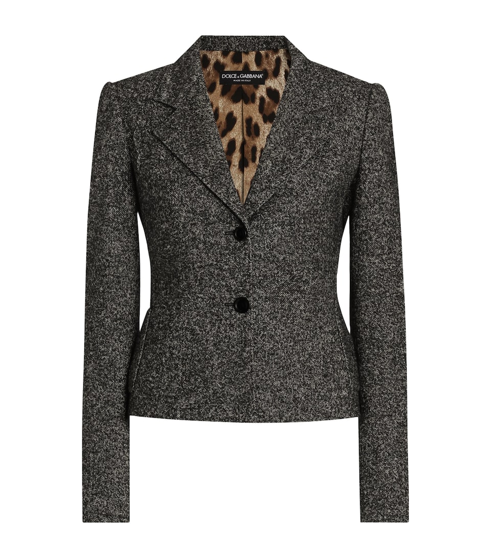Wool-Blend Single-Breasted Blazer