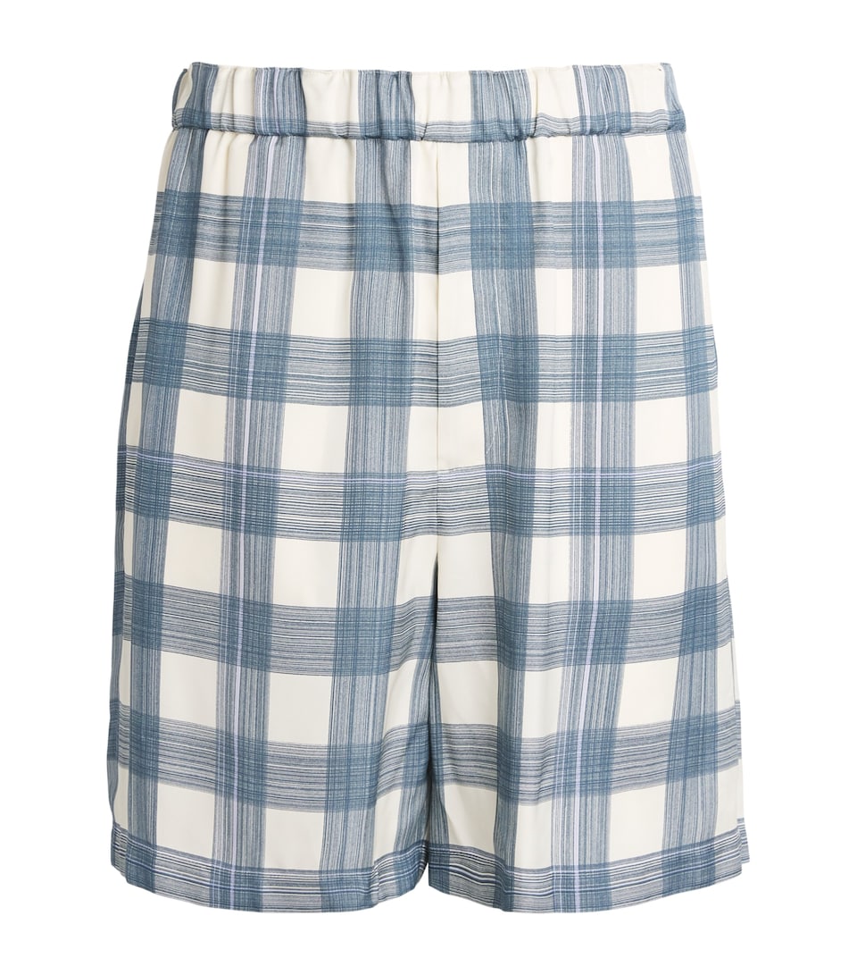 Relaxed Check Shorts