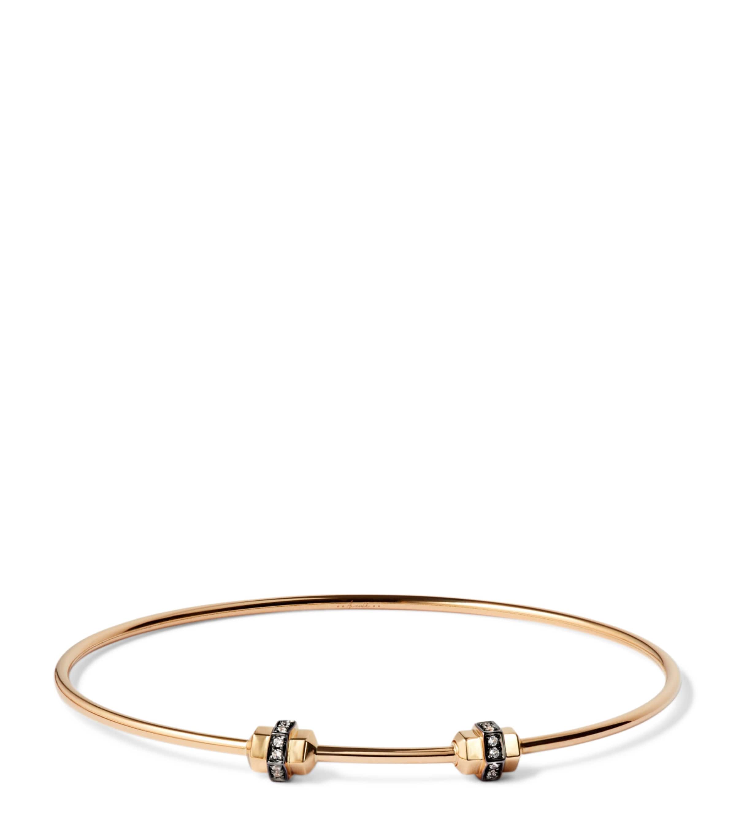 Annoushka Medium-Large Yellow Gold and Sapphire Mythology Bangle Yellow Gold