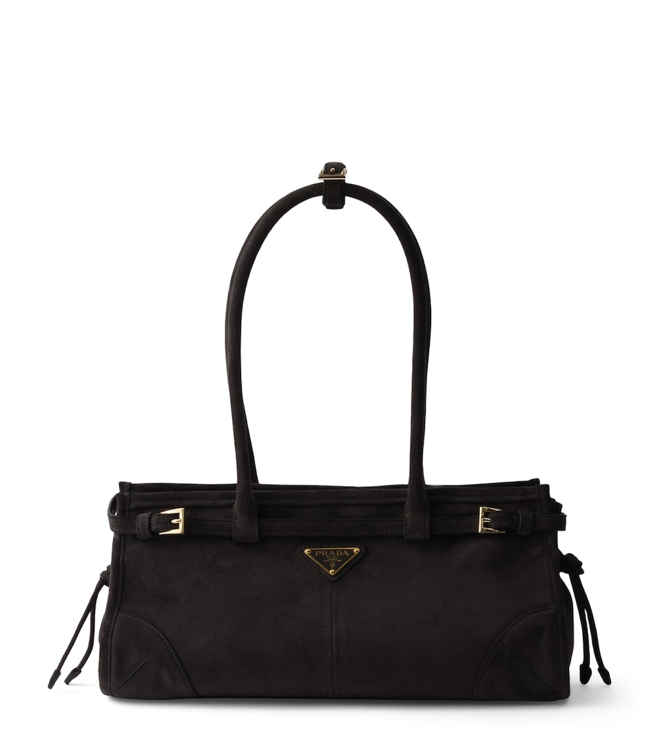 Medium Suede Bonnie Shoulder Bag