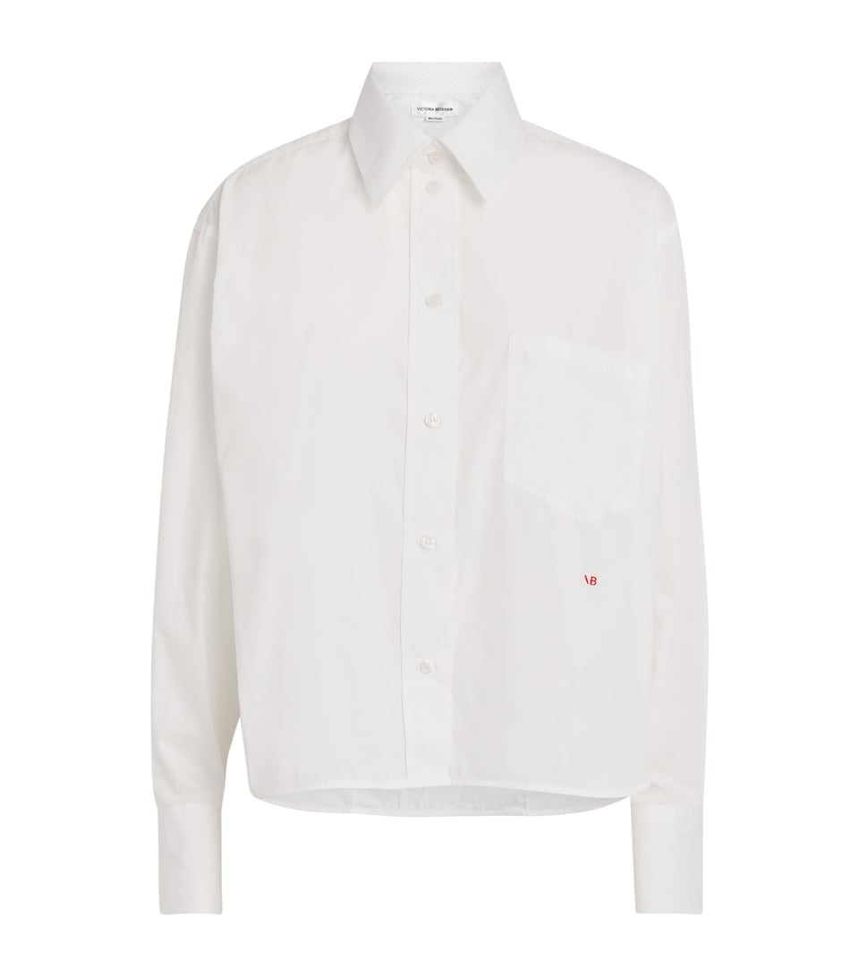Cropped Embroidered Shirt