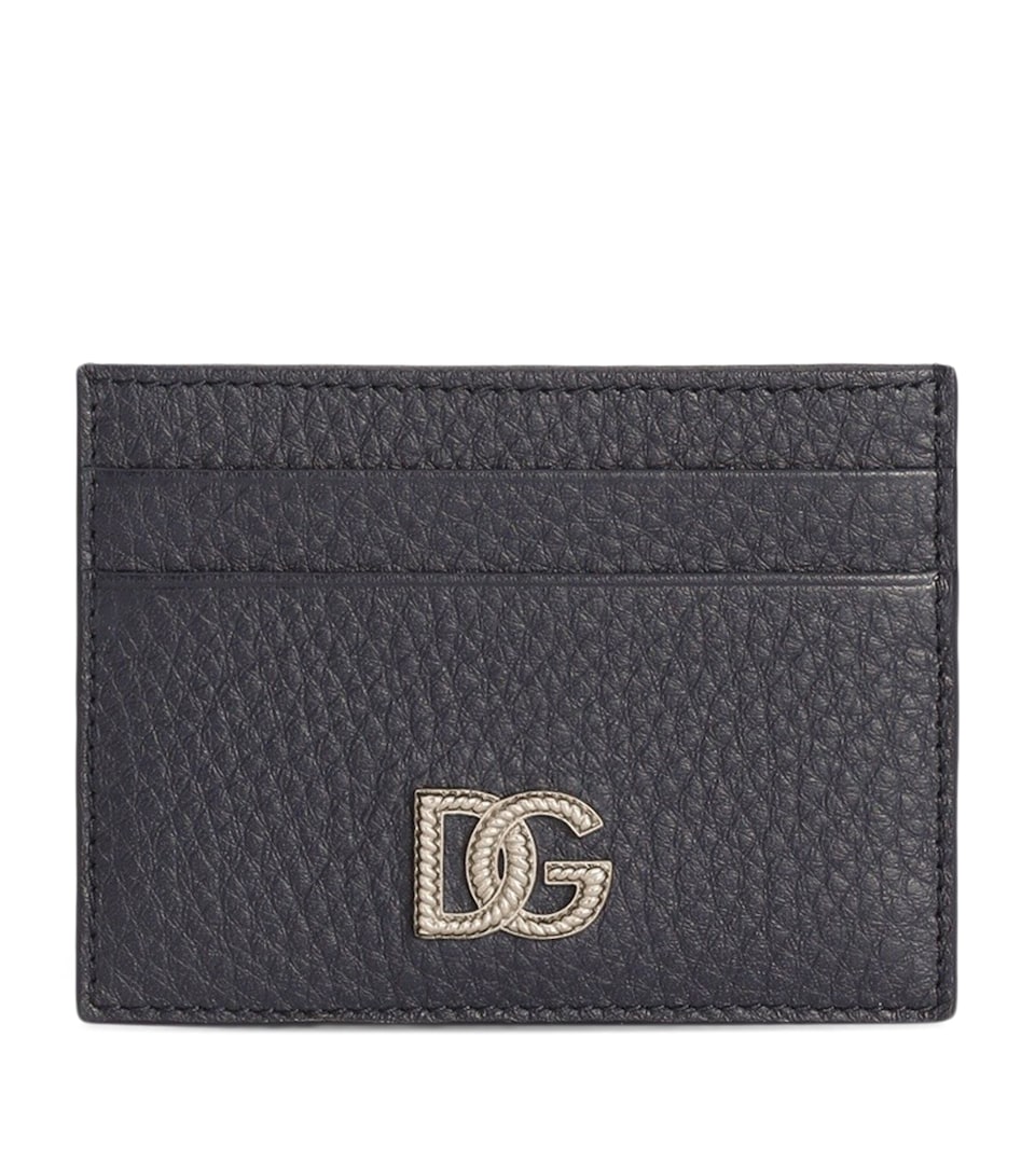 Dolce&Gabbana Leather DG Millennials Card Holder Blue
