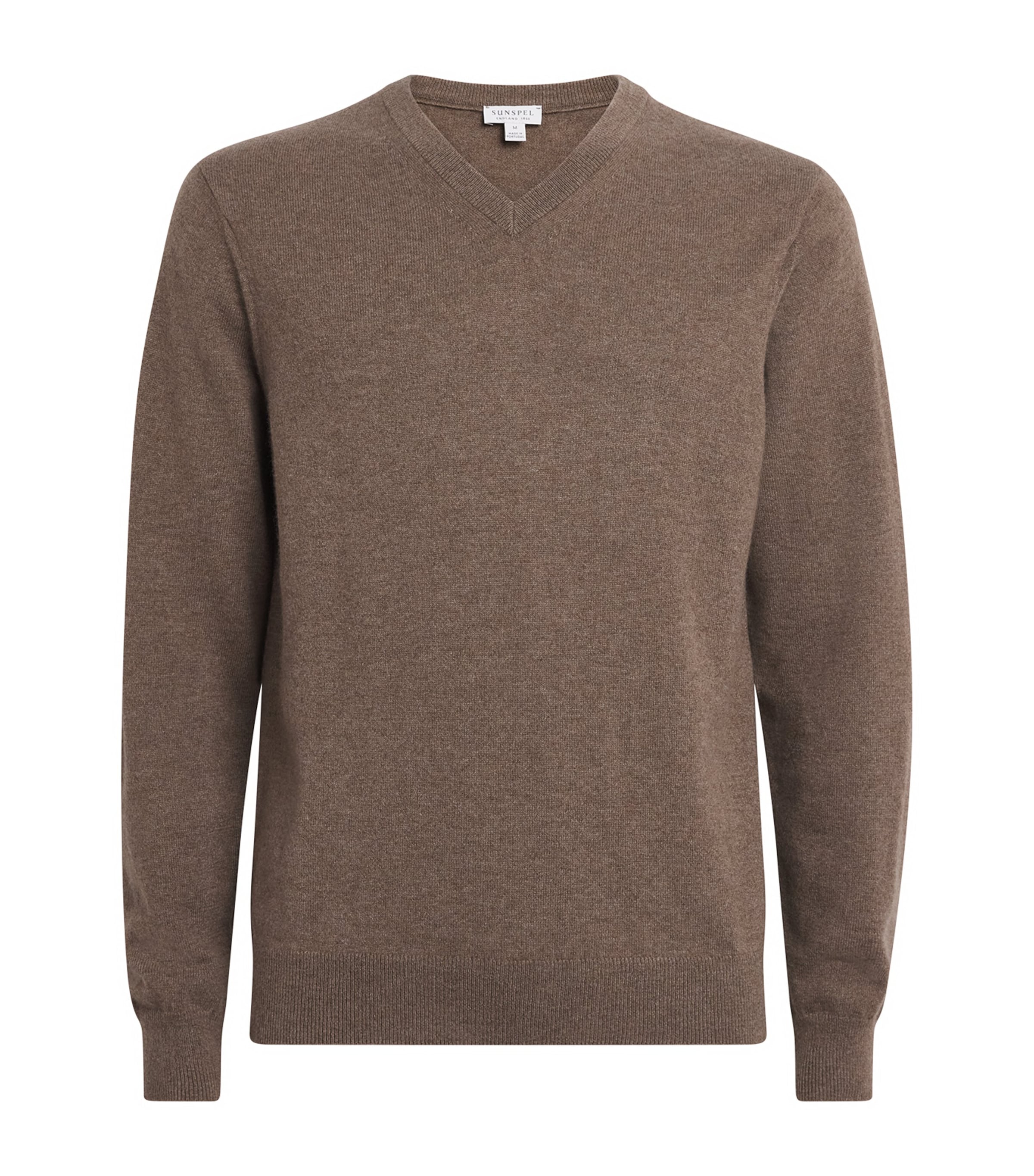 Sunspel Mens Cashmere V-Neck Sweater