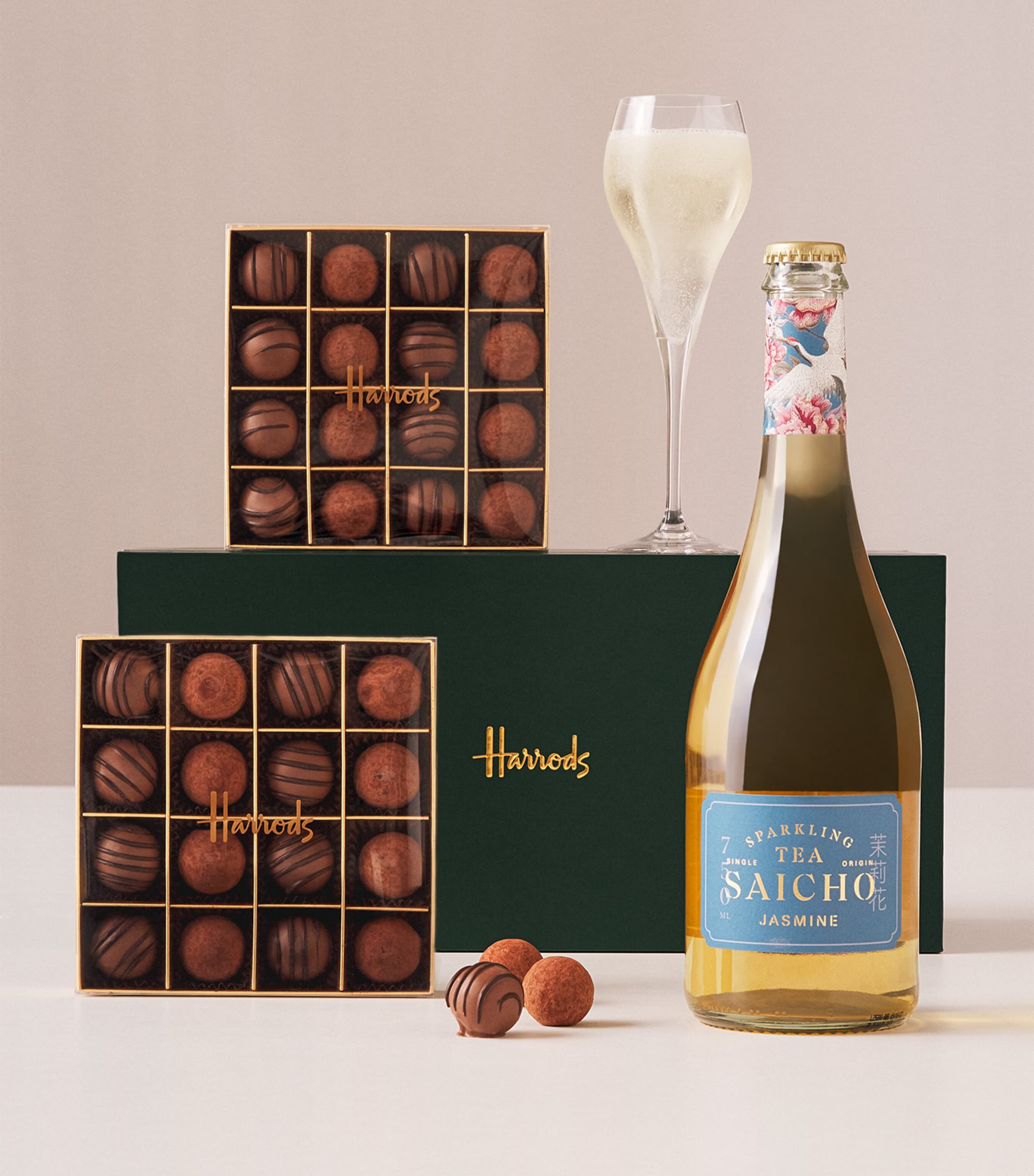 Harrods The Sparkling Tea & Truffles Gift Box