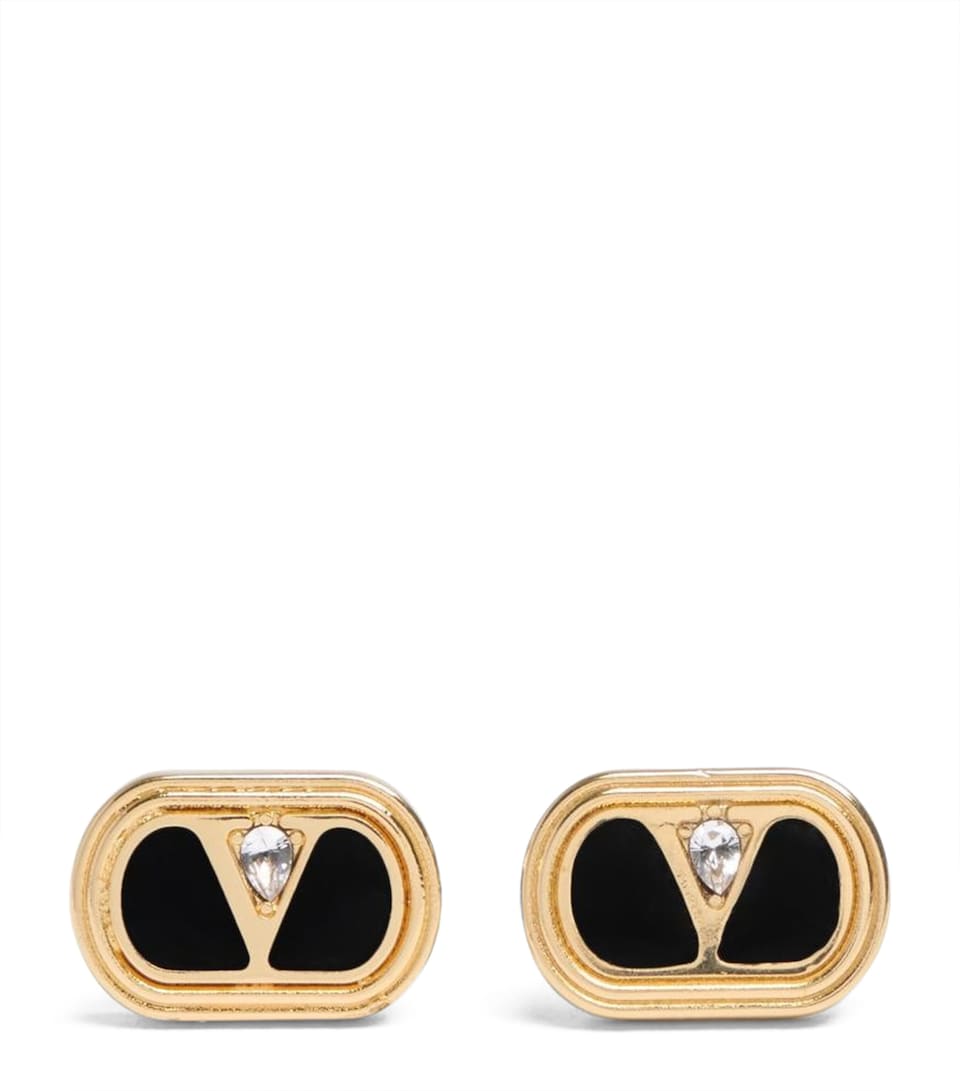 Ovalette VLogo Stud Earrings