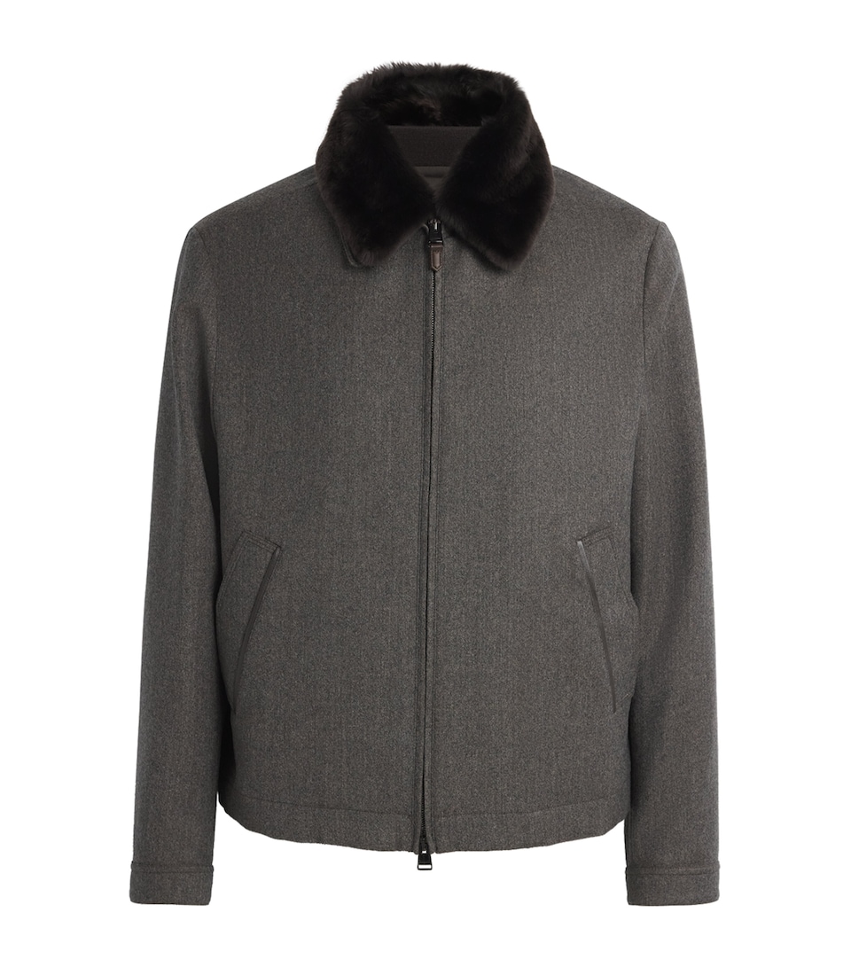 Fur-Collar Hybrid Jacket