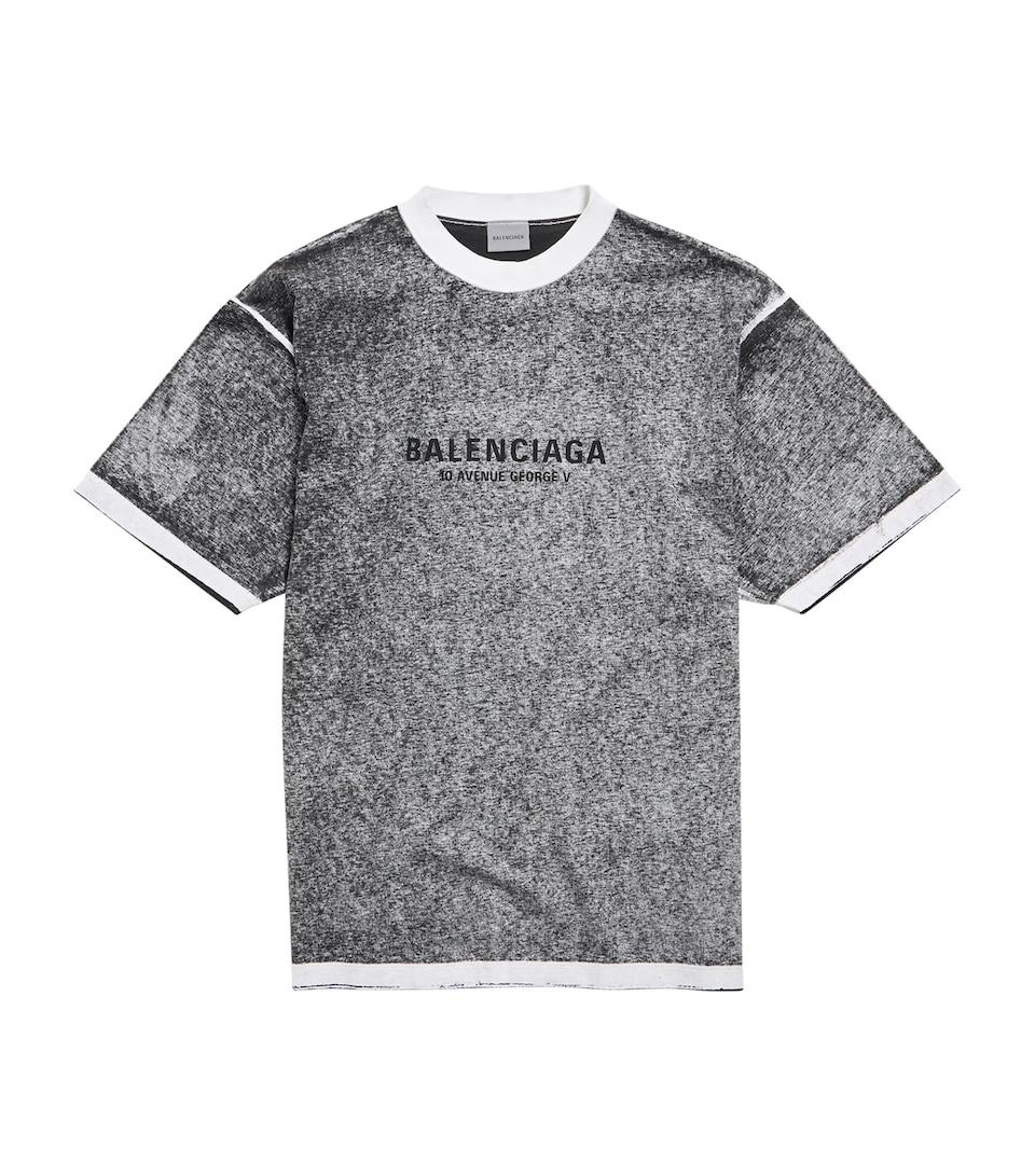 Balenciaga Mens Cotton Logo T-Shirt
