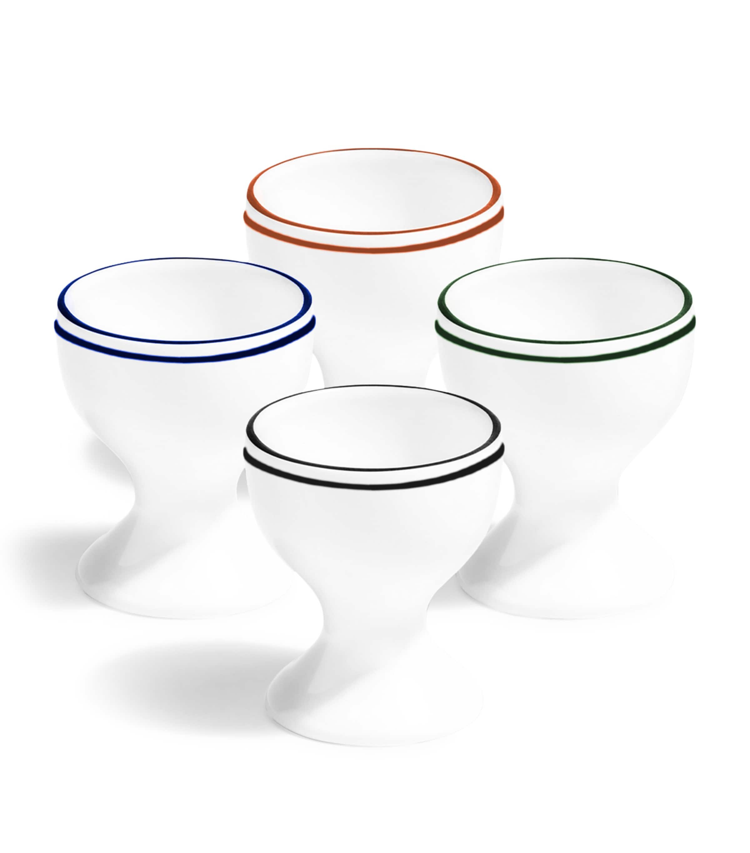 Richard Brendon Double Line Egg Cup (set of 4) Multicolour
