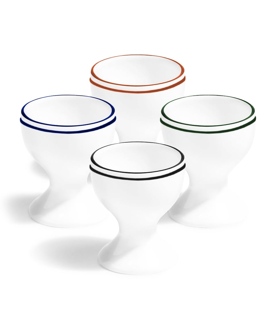 Richard Brendon Double Line Egg Cup (set of 4) Multicolour