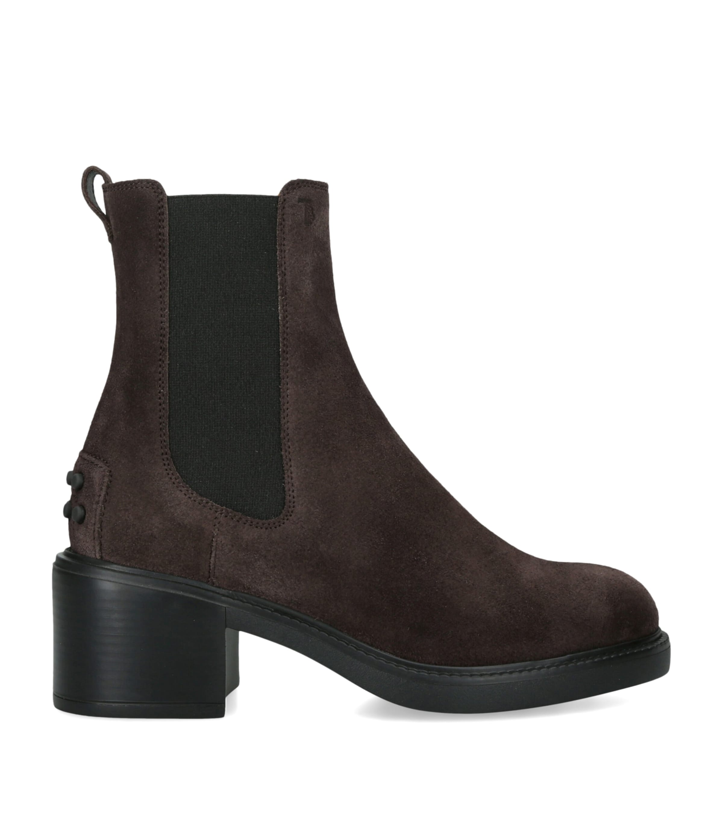 Tod's Suede Chelsea Boots Dark Brown