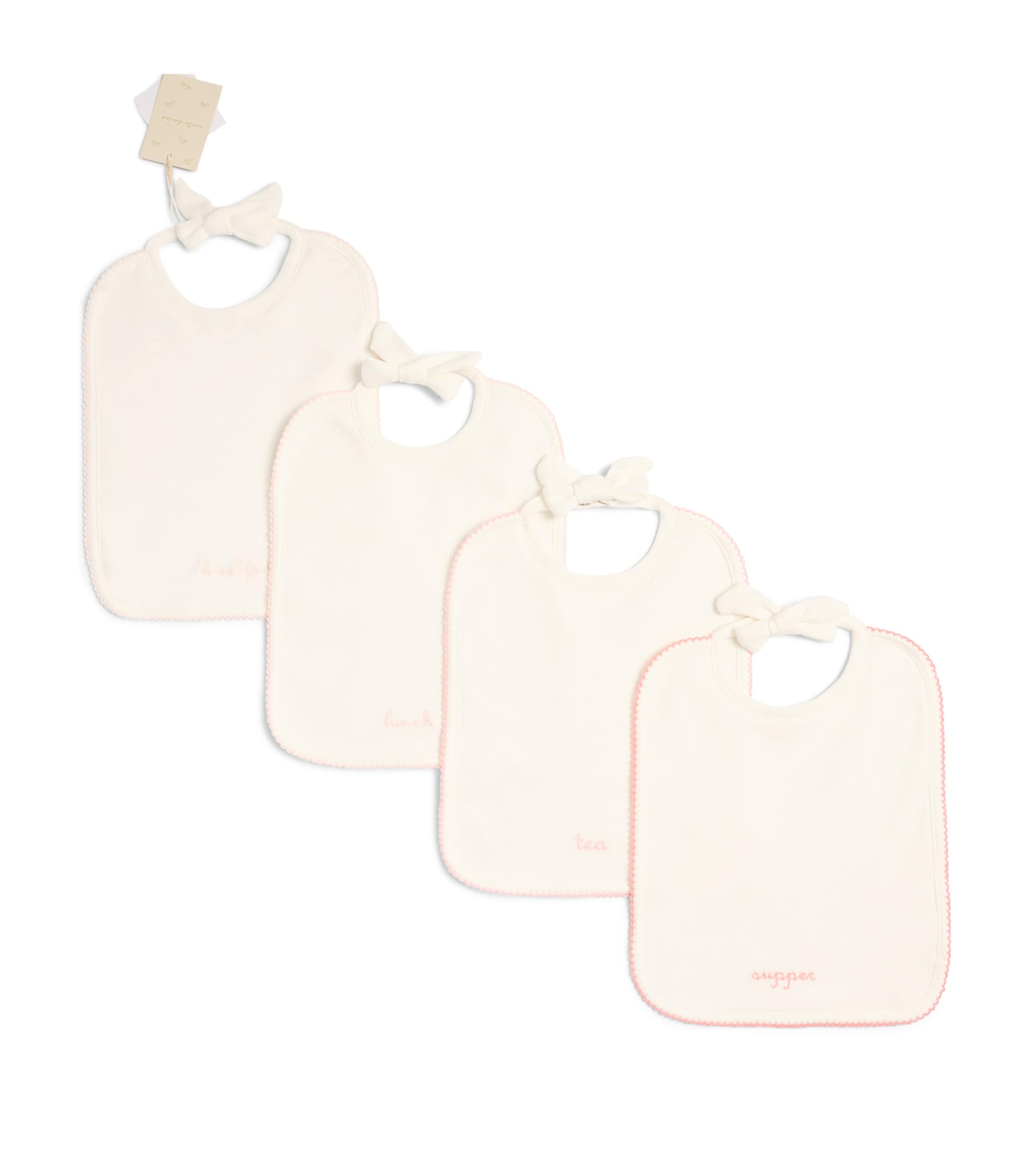 Marie-Chantal Morning Till Night Bibs (Set of 4) Mc Pink