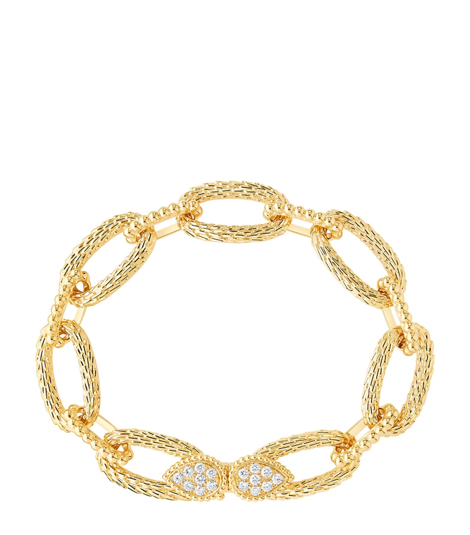 Yellow Gold and Diamond Serpent Bohème Vintage Bracelet