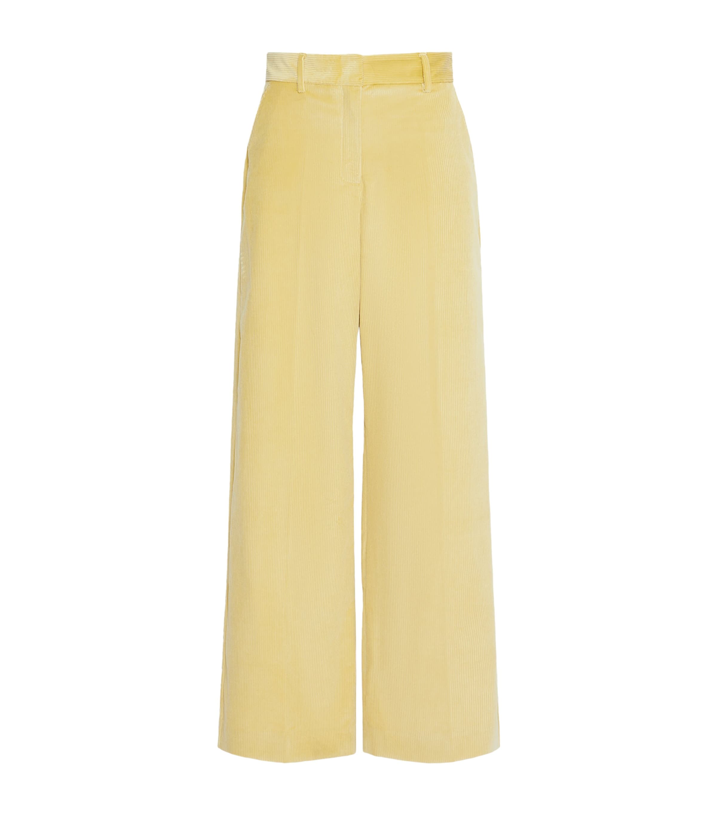 Weekend Max Mara Womens Corduroy Wide-Leg Trousers Honey