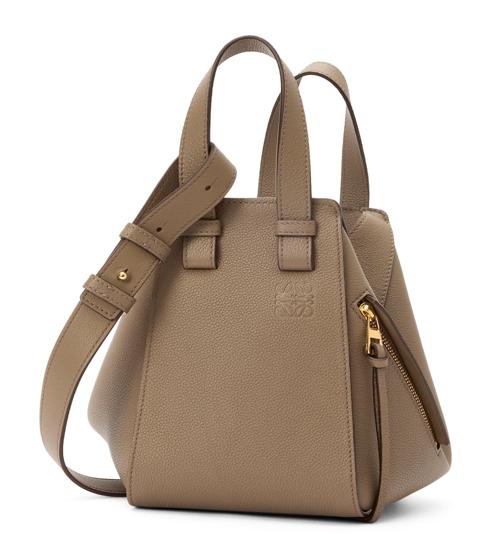 LOEWE Leather Hammock Top-Handle Bag Taupe