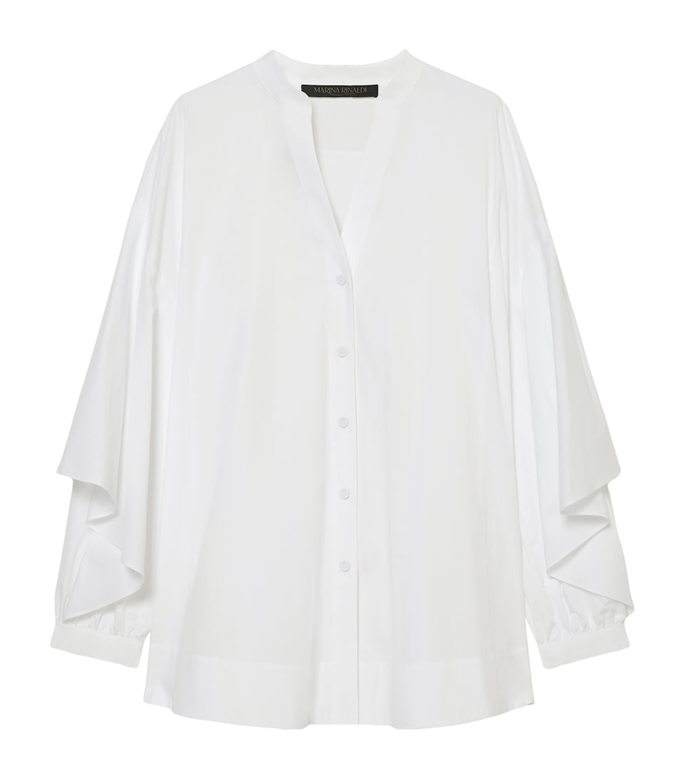 Marina Rinaldi Womens Cotton Shirt Optical White