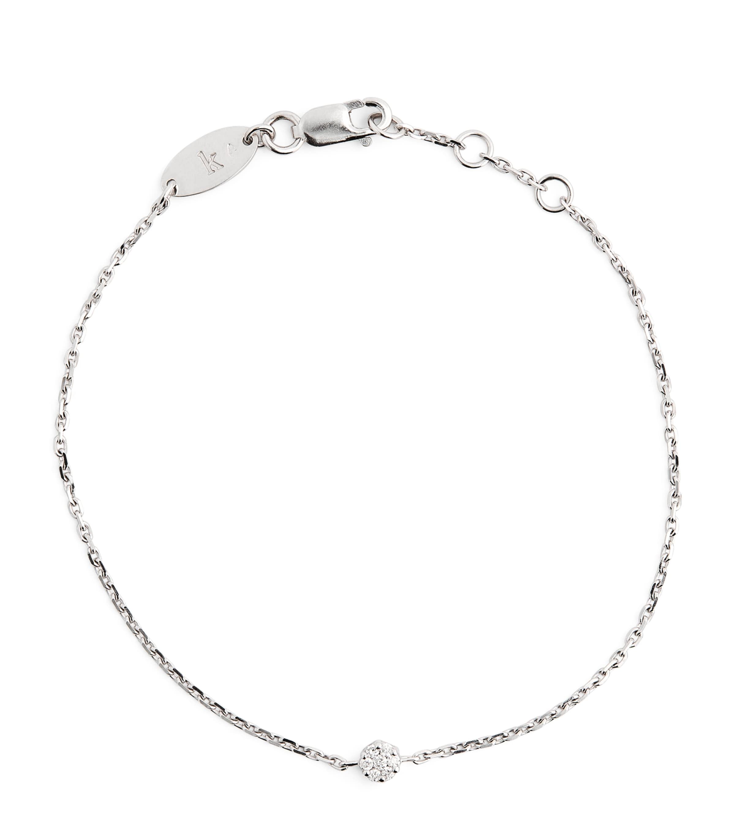 White Gold and Diamond Illusion Bracelet