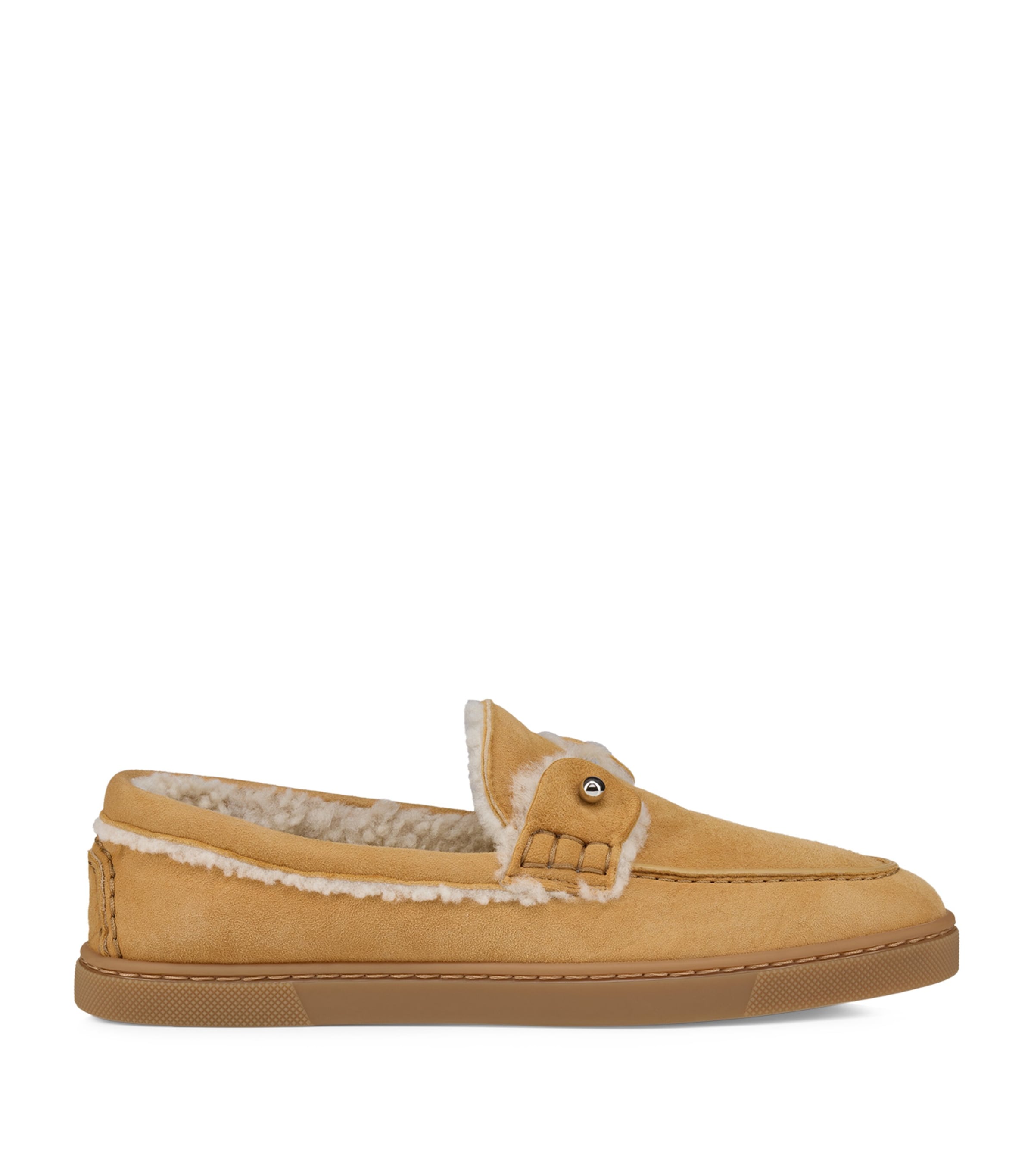 Chambeliboat Suede Shearling-Lined Boat Shoes