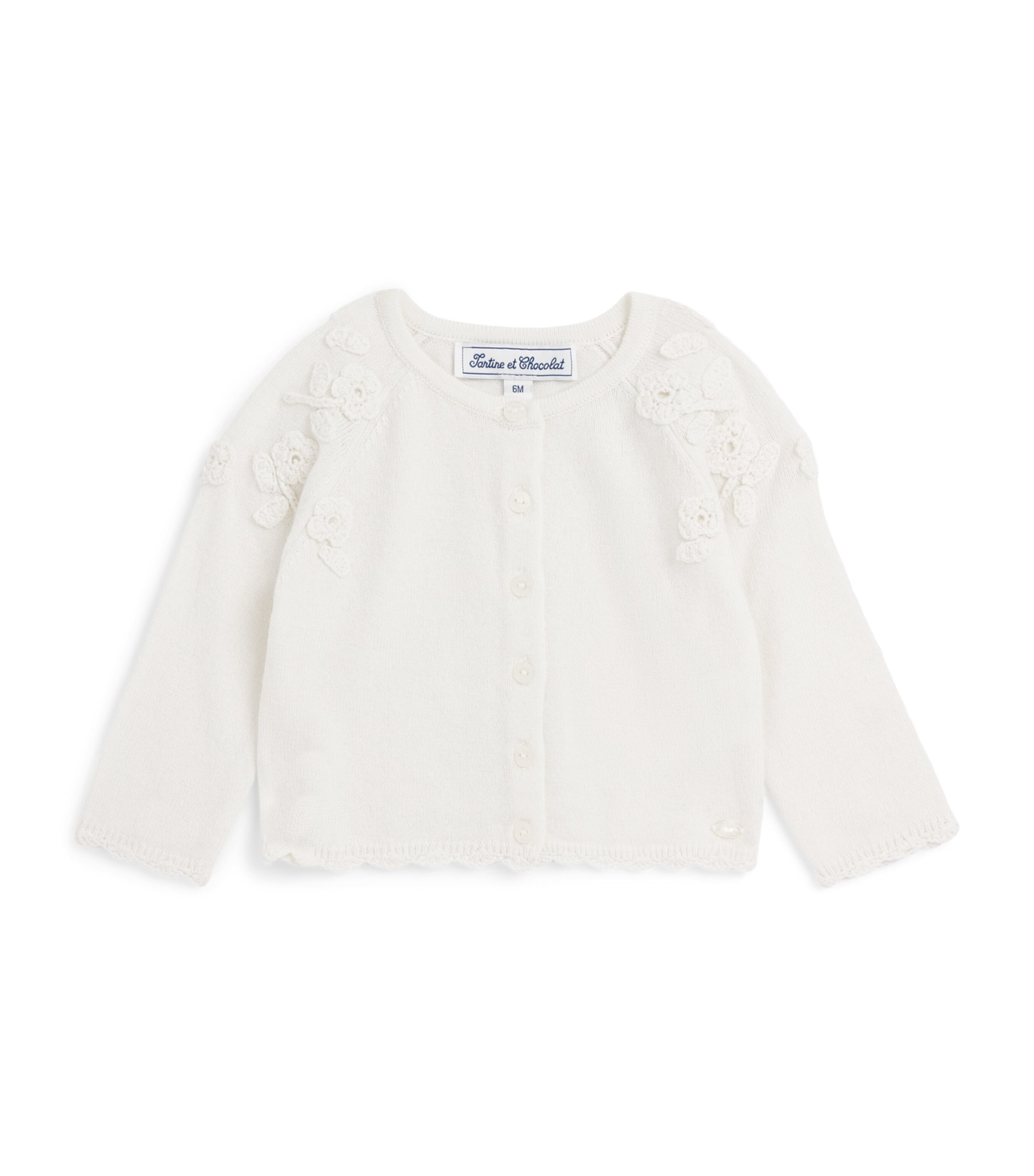 Tartine et Chocolat Peony Embroidered Cardigan (3 Months-4 Years)